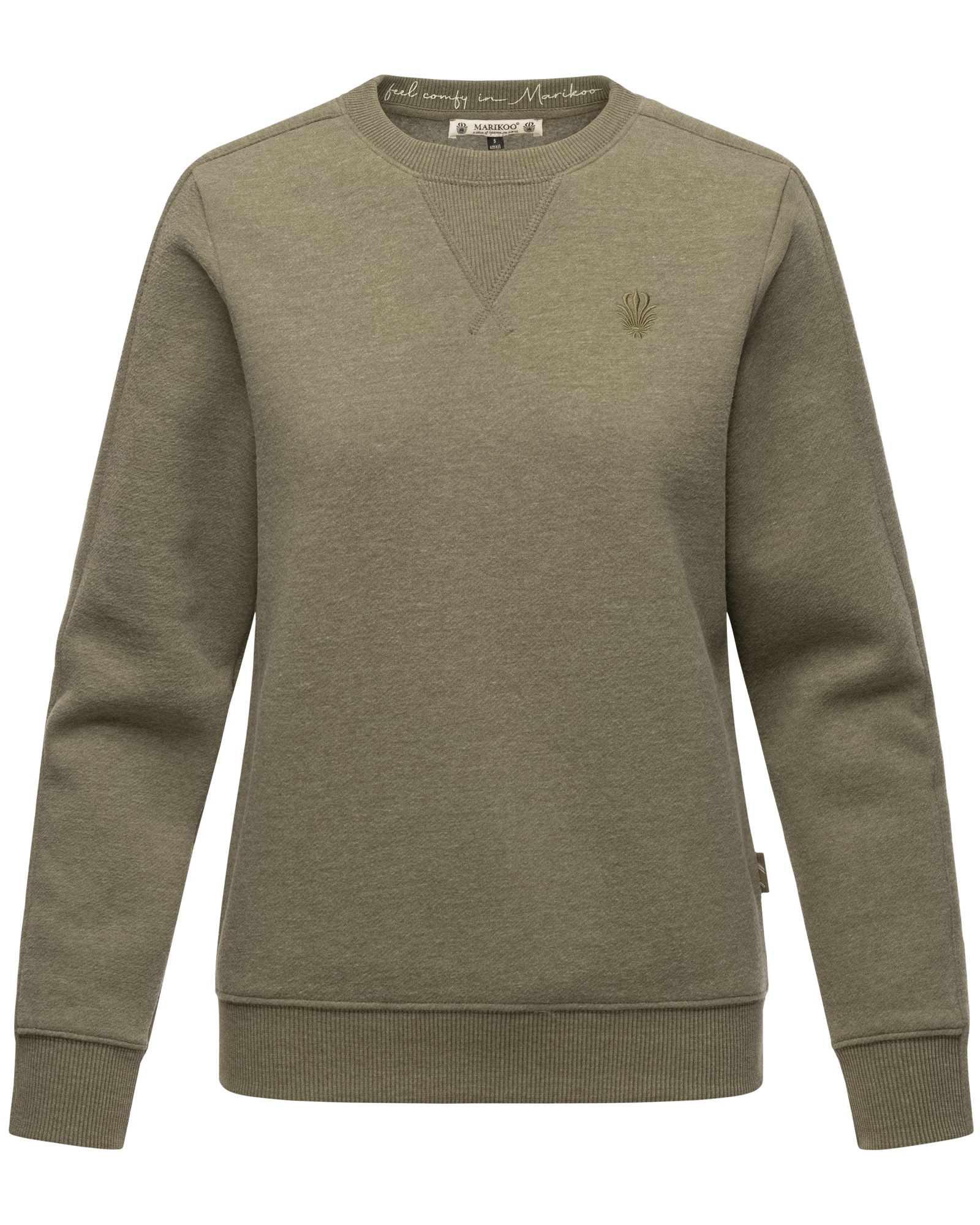 MARIKOO Damen Sweatshirt Pullover Mit Recyceltem Material Umikoo 