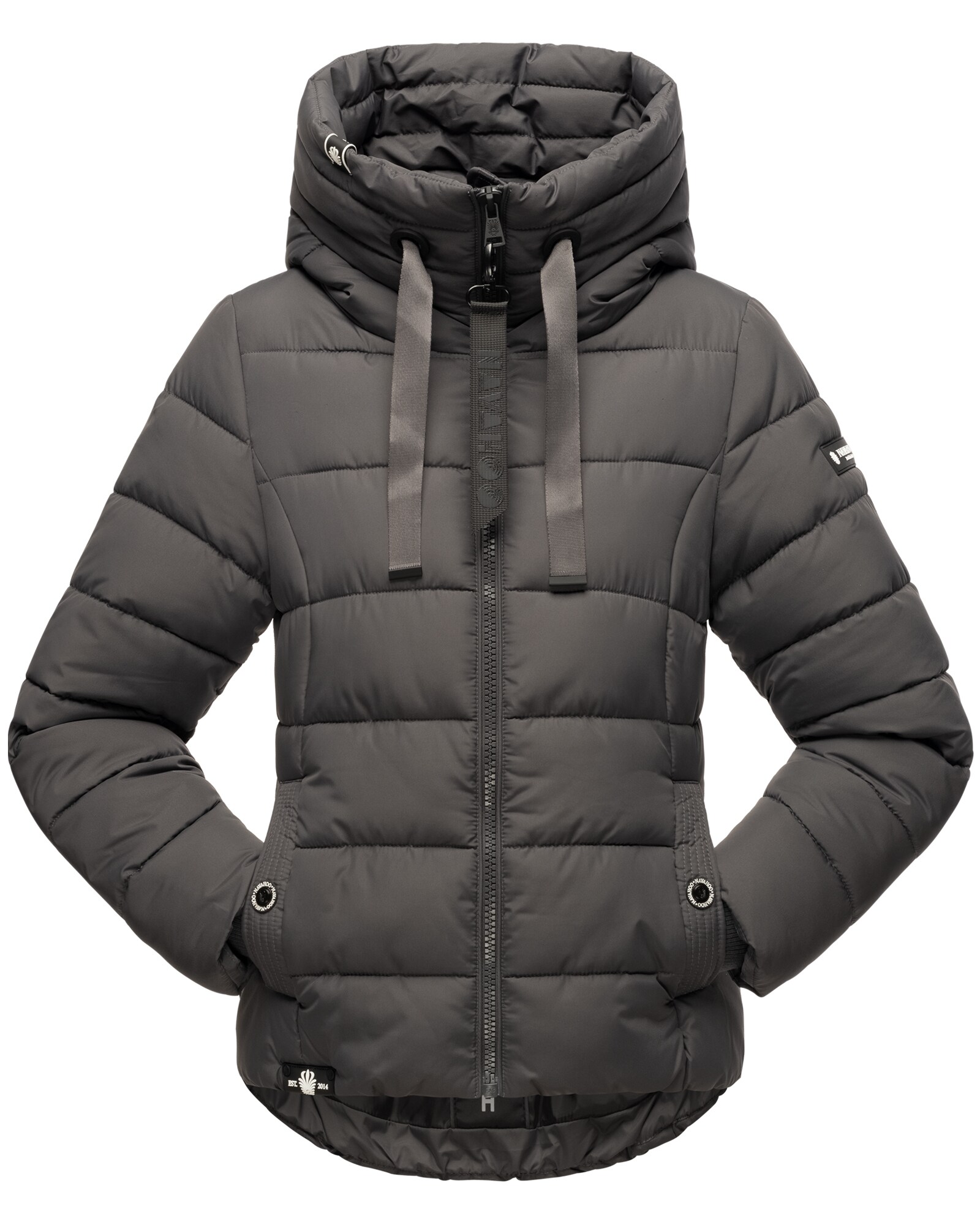 NAVAHOO Damen Steppjacke stylische Winterjacke mit Kapuze Amayaa 