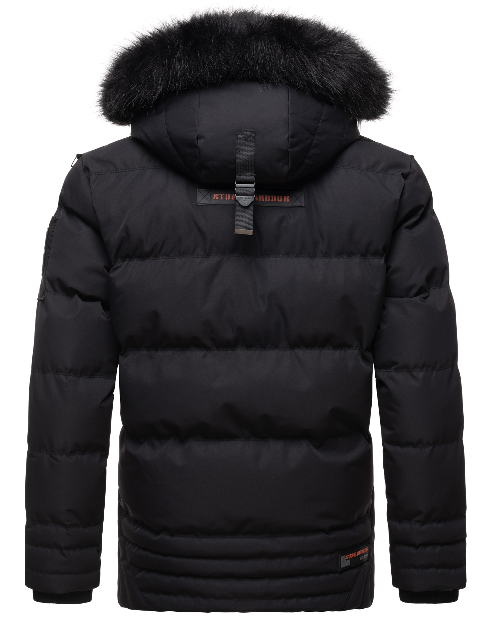 Stone Harbour Schwarze Winterjacke Fell STONE HARBOUR Herren