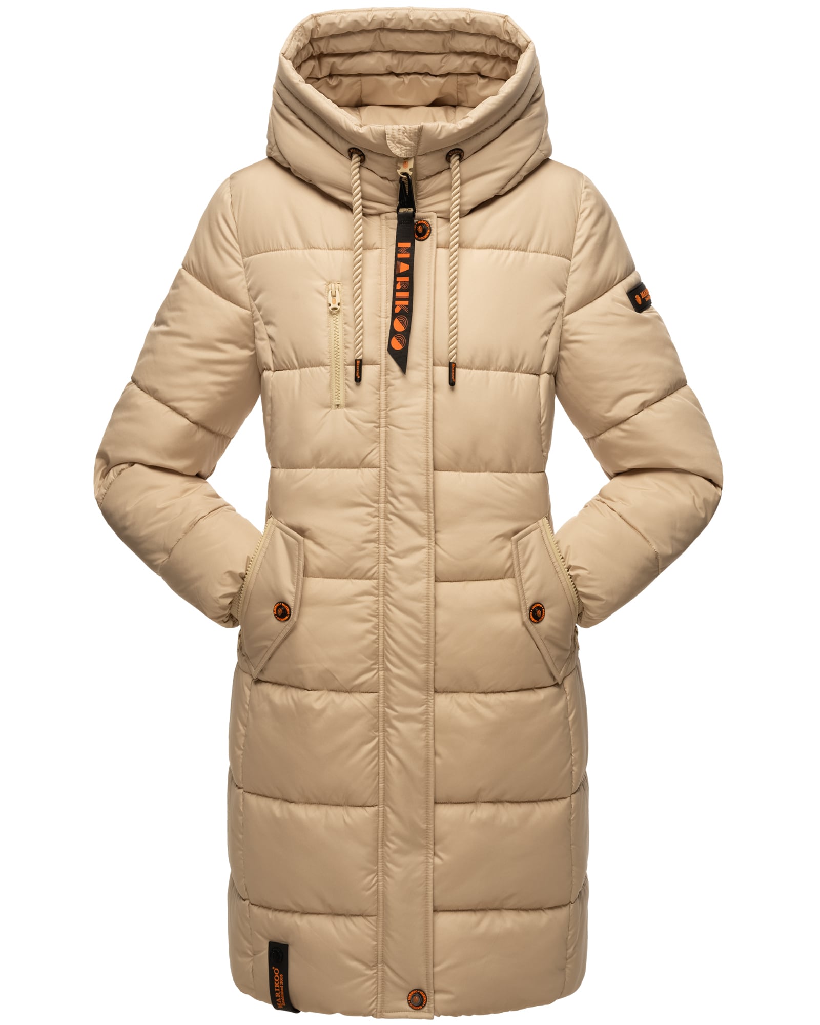 MARIKOO Damen Winterjacke Stepp Outdoor Jacke Anorak Parka Warm Mantel Kapuze Yuikoo 