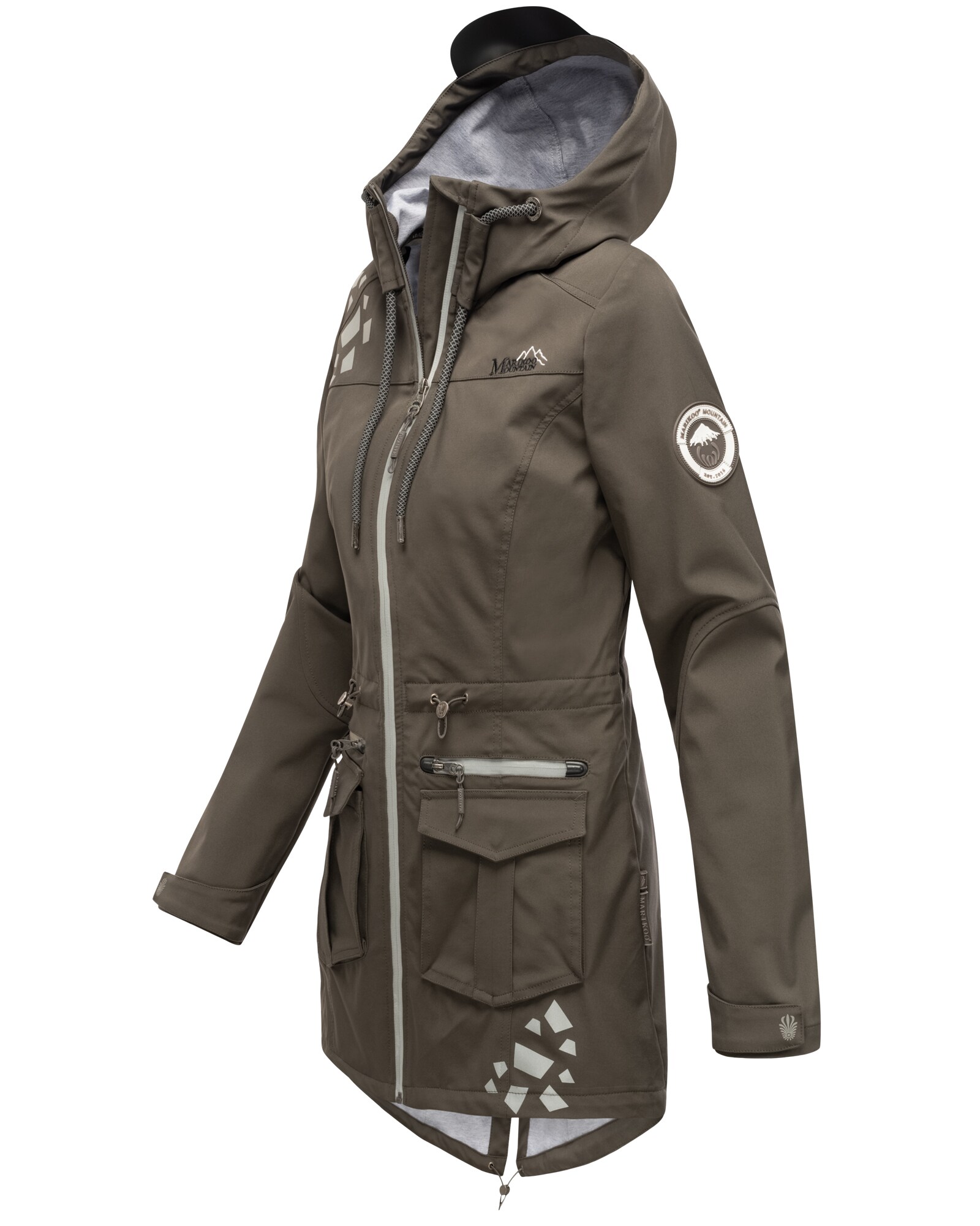 Regenjacke Damen MARIKOO Damen Softshelljacke 'Zimtzicke