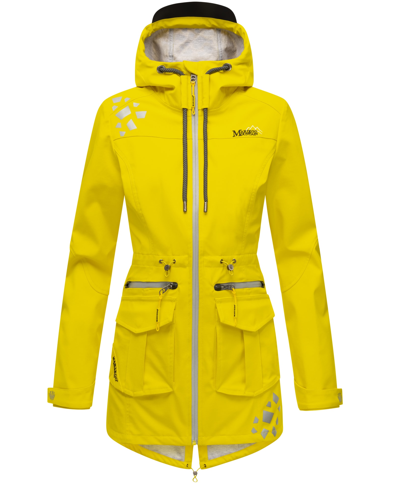 MARIKOO Damen Softshelljacke Outdoor Funktionsjacke aus Wasserabweisendem Obermaterial Ulissaa 
