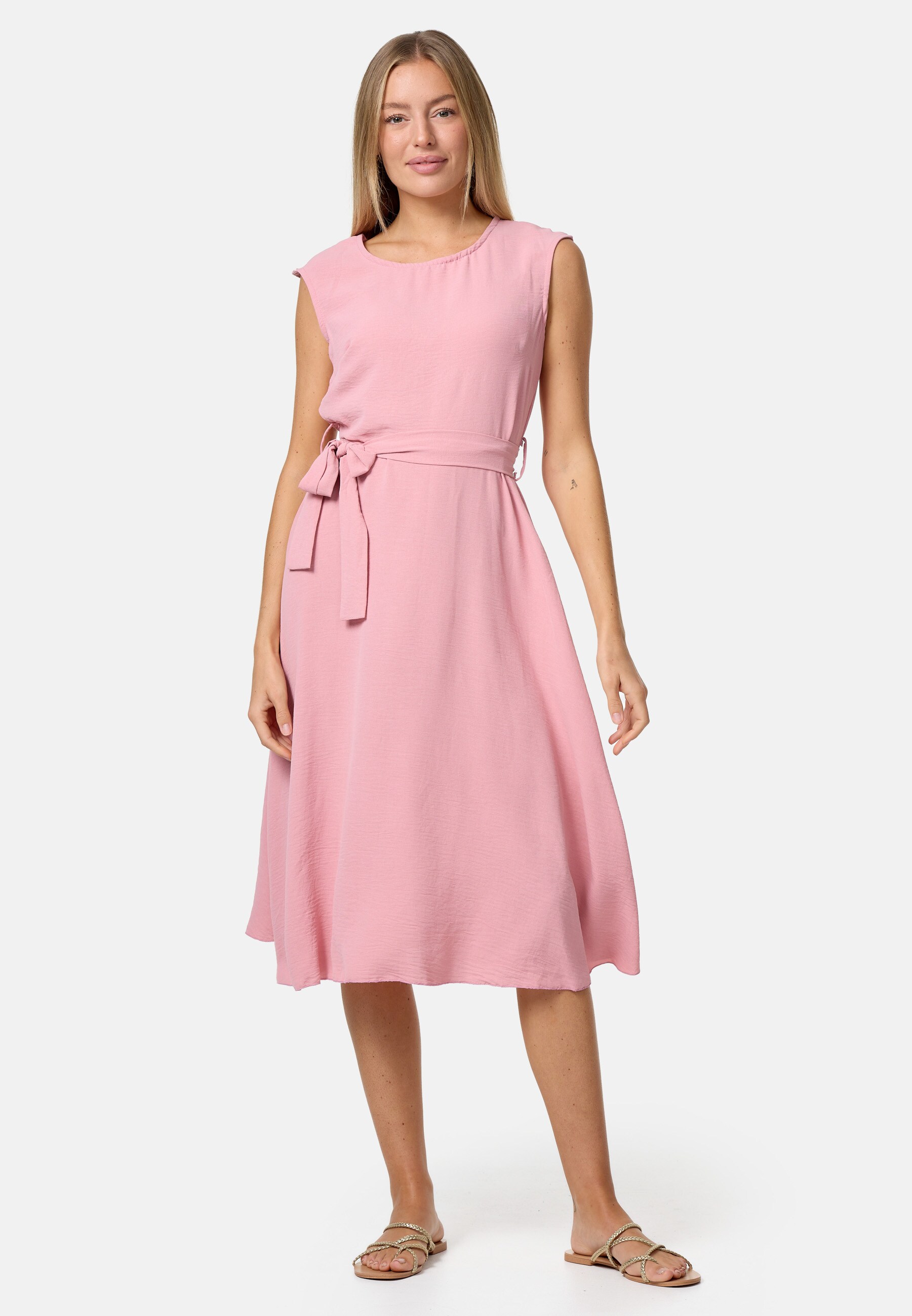 PM SELECTED Damen &Auml;rmelloses Sommerkleid Dress mit Bindeband in Einheitsgr&ouml;&szlig;e PM26 