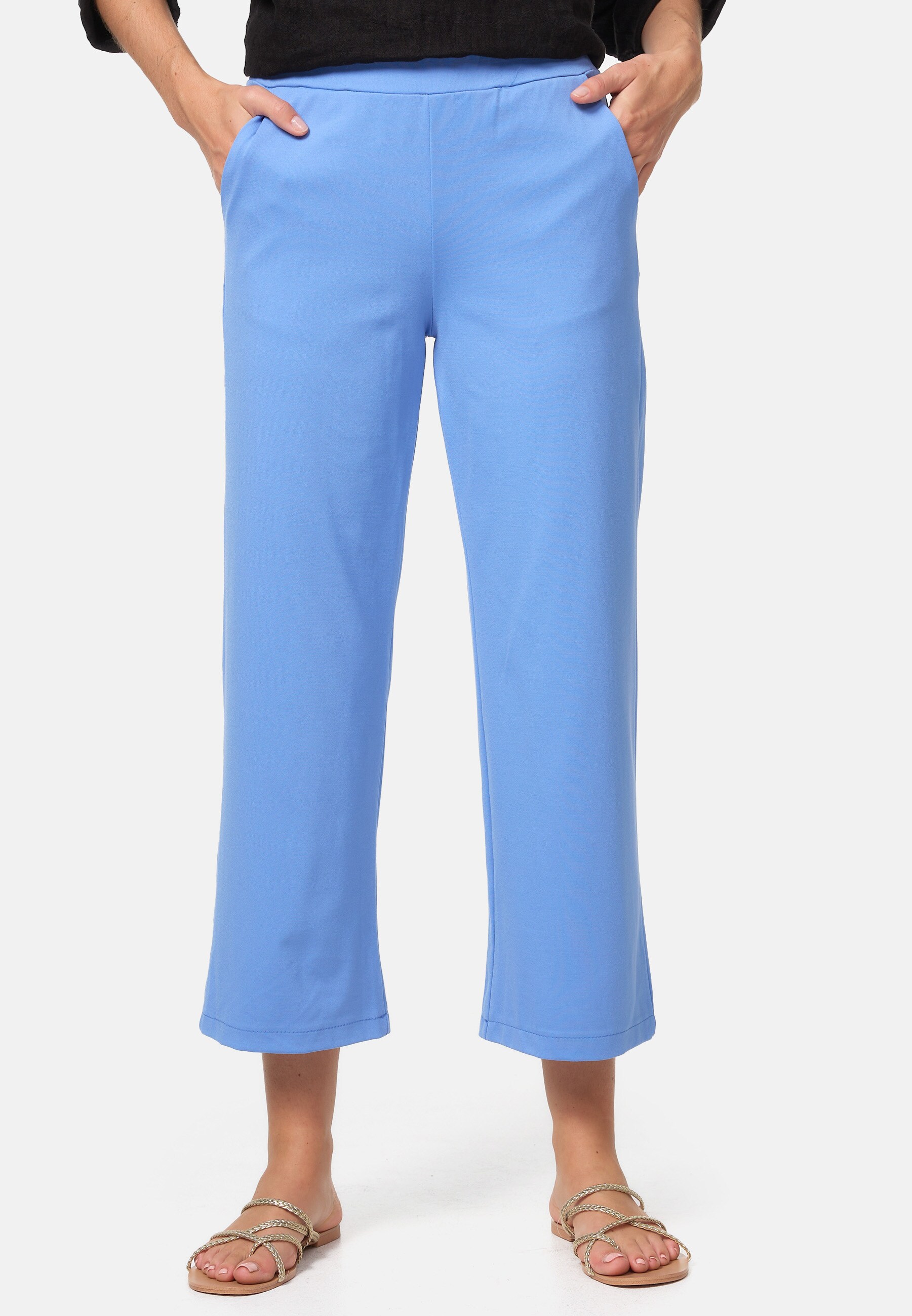 PM SELECTED Damen Legere Freizeithose in 7/8 L&auml;nge mit Taschen in Einheitsgr&ouml;&szlig;e PM43 