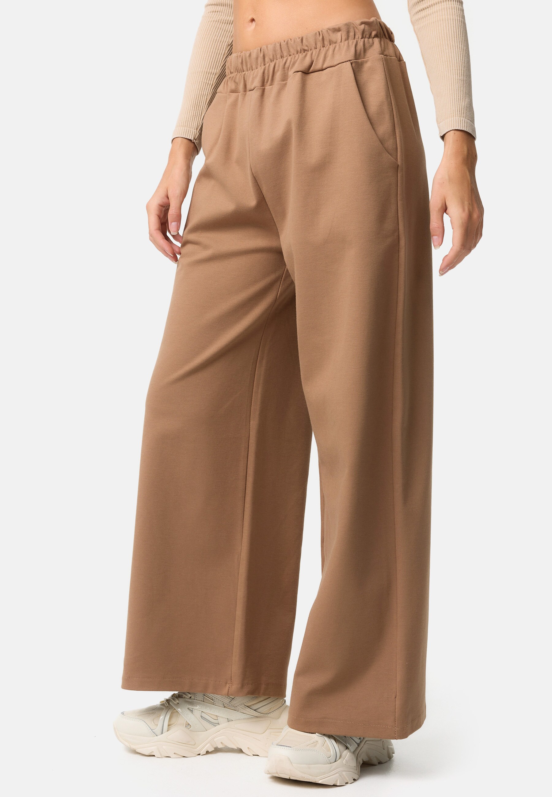 PM SELECTED Damen Stilvolle Marlene Freizeithose mit Taschen in Einheitsgr&ouml;&szlig;e PM74 