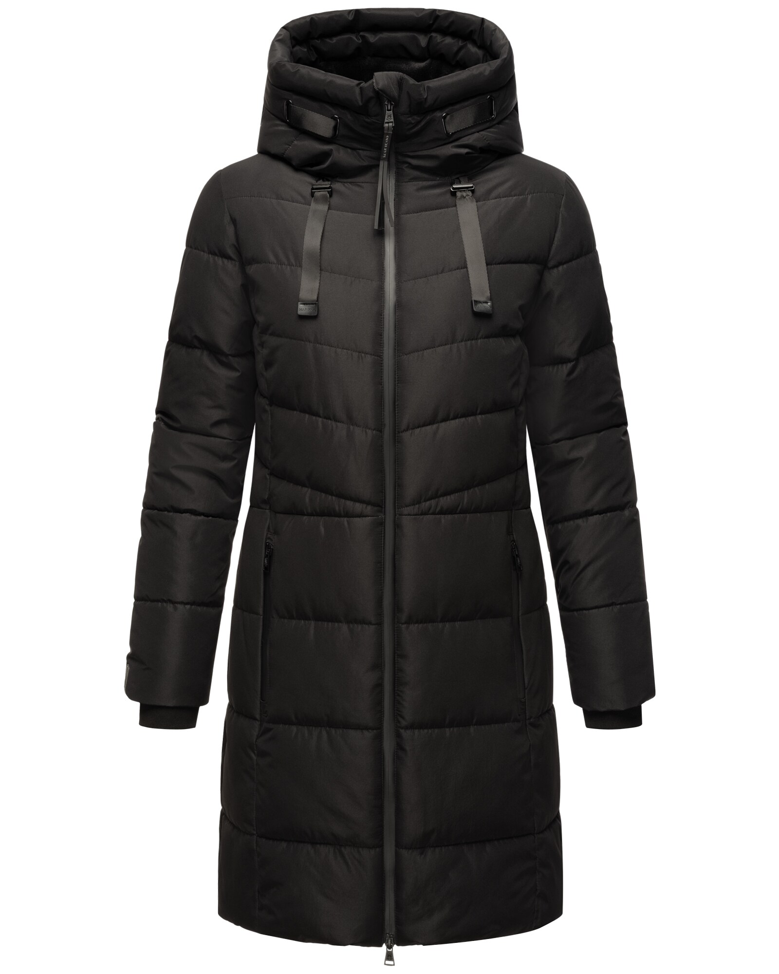 MARIKOO Damen Winter Steppmantel Stepp Jacke Teddyfell Mantel Parker warm mit Kapuze Natsukoo 