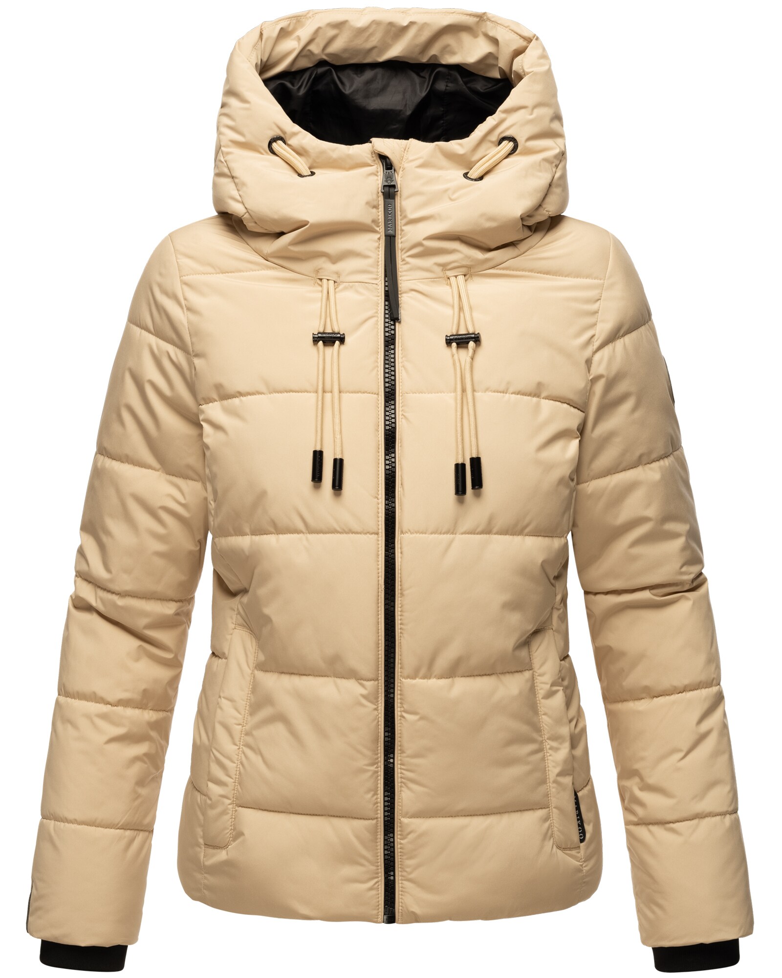 MARIKOO Damen Winter Jacke &Uuml;bergangsjacke gesteppt Steppjacke warm mit Kapuze Shimoaa 