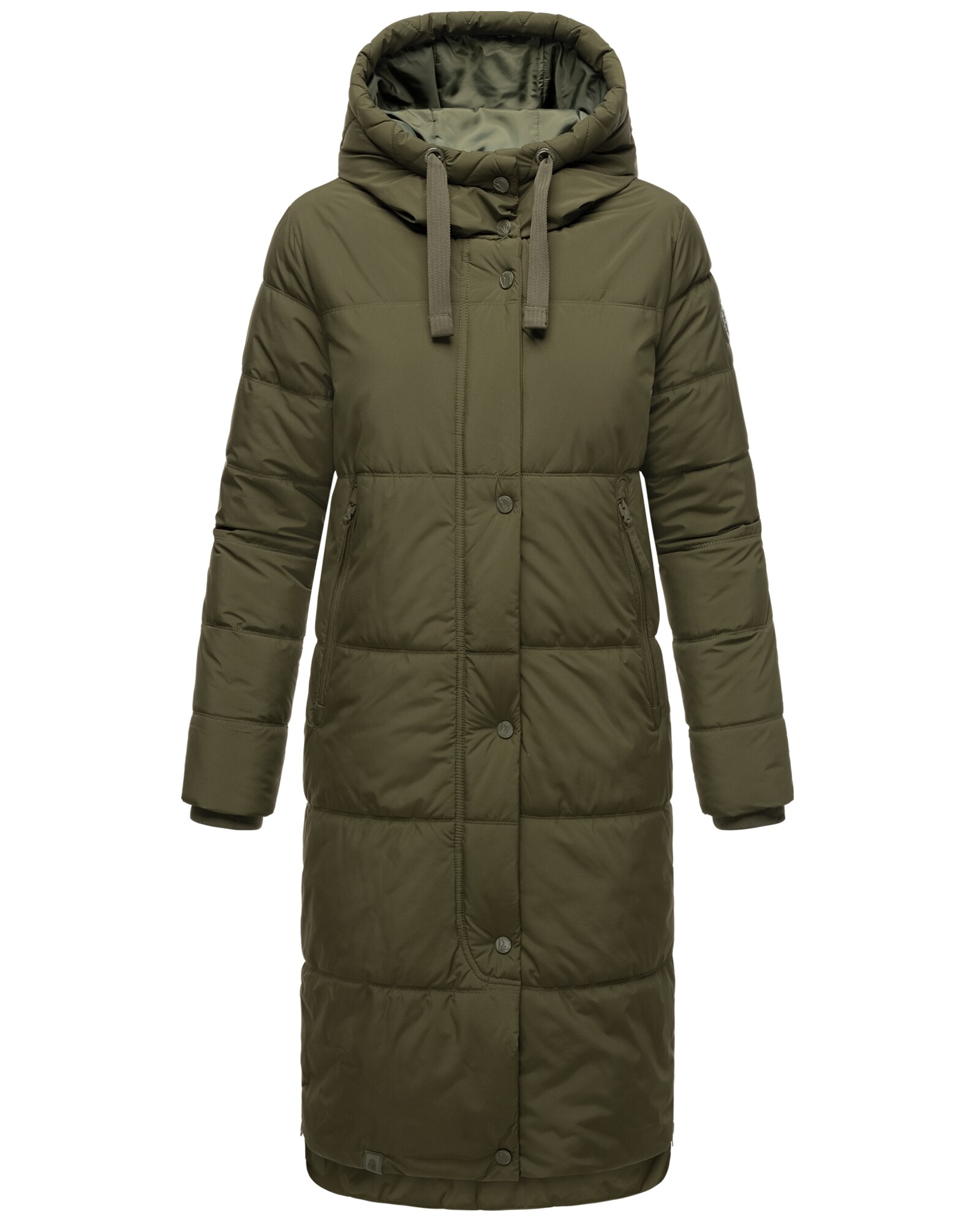 MARIKOO Damen Winter Steppmantel Stepp Jacke Mantel Parka warm mit Kapuze Soranaa 