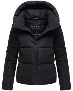 NAVAHOO Damen Winter Steppjacke gesteppt Winterjacke abnehmbarer Kapuze gefüttert Frostherz 