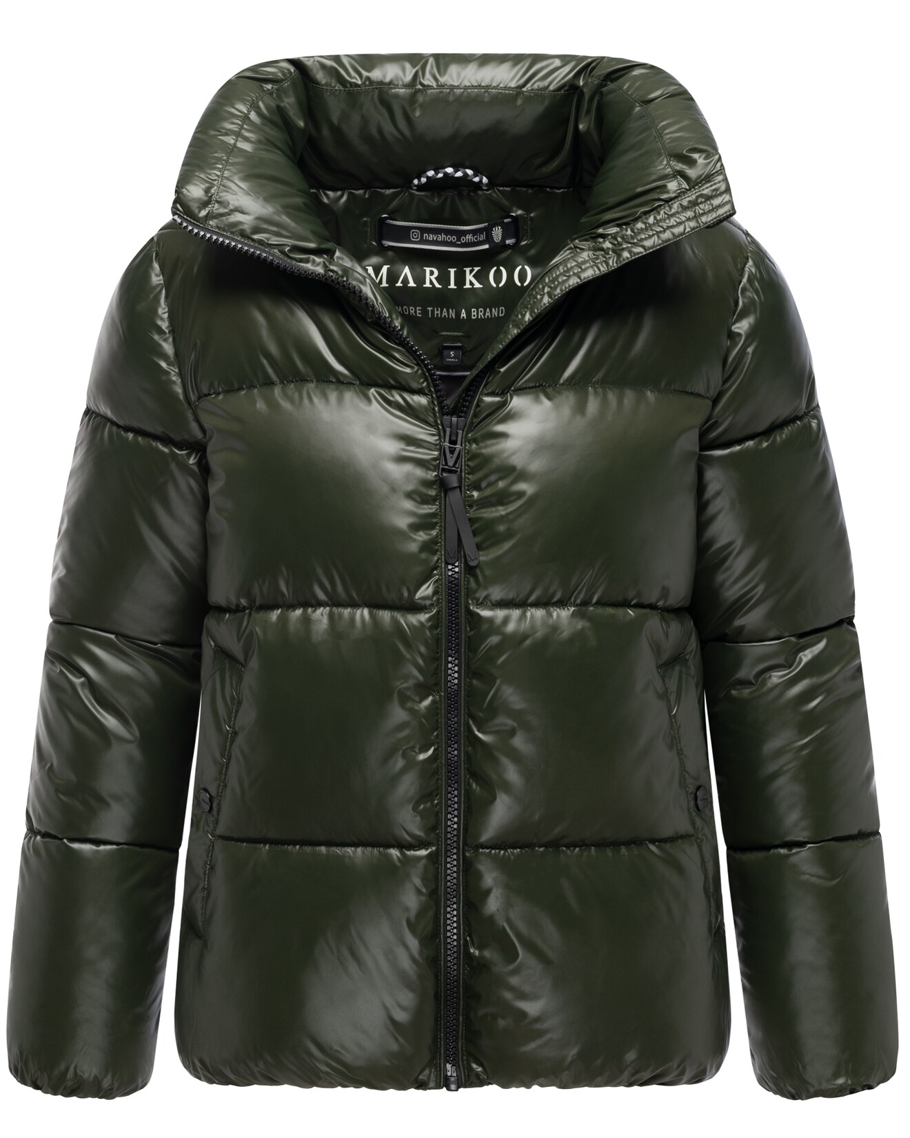 MARIKOO Damen Winter Steppjacke gesteppt Anorak Puffer Jacket Winterjacke hochschließender Kragen & Reißverschluss Hazalee