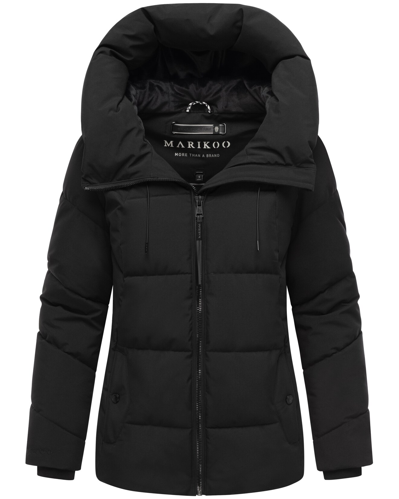 MARIKOO Damen Winter Steppjacke Winterjacke gesteppt warm fleece gefüttert Kuscheltatze