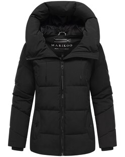MARIKOO Damen Winter Steppjacke Winterjacke gesteppt warm fleece gefüttert Kuscheltatze 