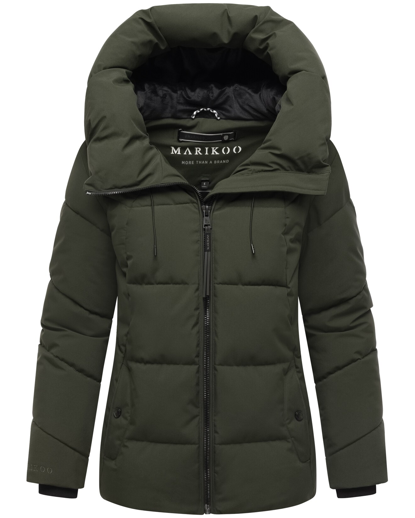 MARIKOO Damen Winter Steppjacke Winterjacke gesteppt warm fleece gefüttert Kuscheltatze