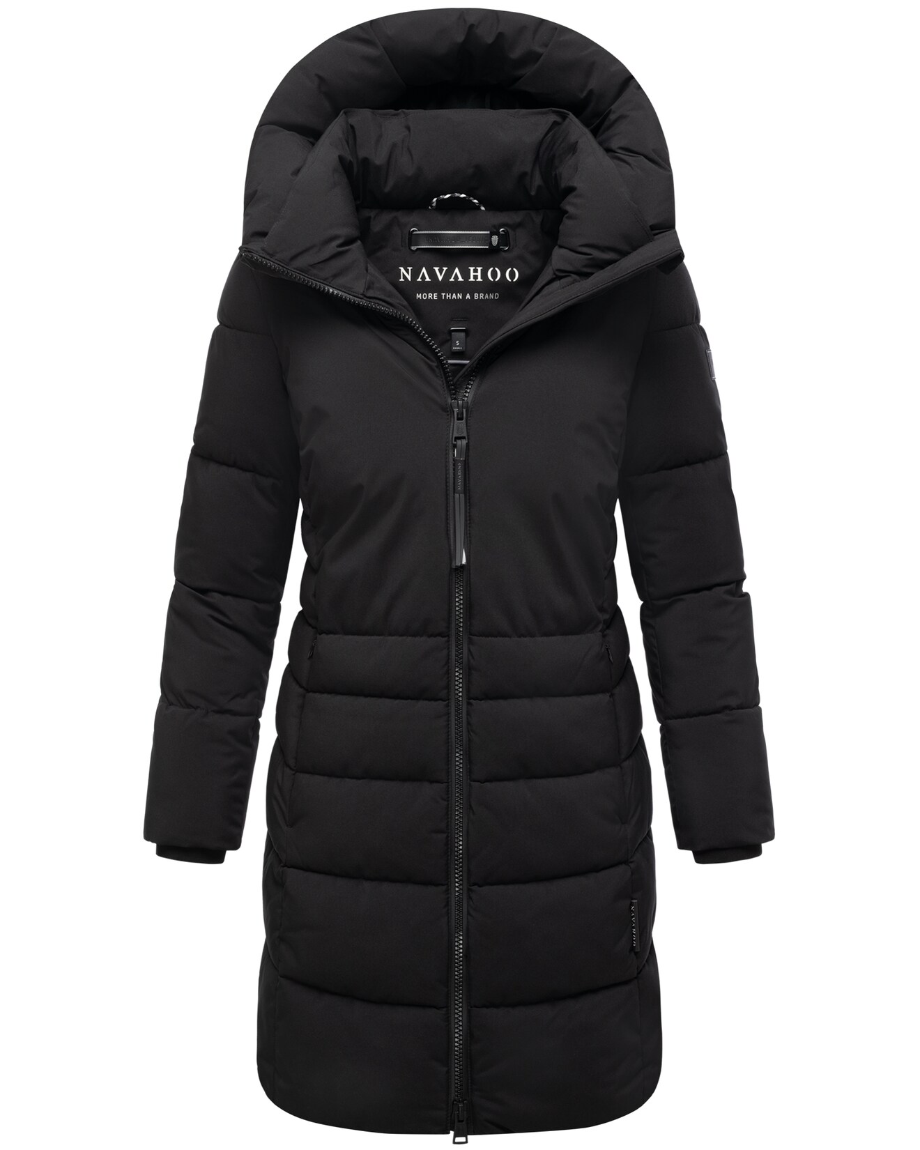 NAVAHOO Damen Winter Jacke Stepp Parka Mantel Winterjacke Anorak warm gefüttert Kapuze Mondnebel