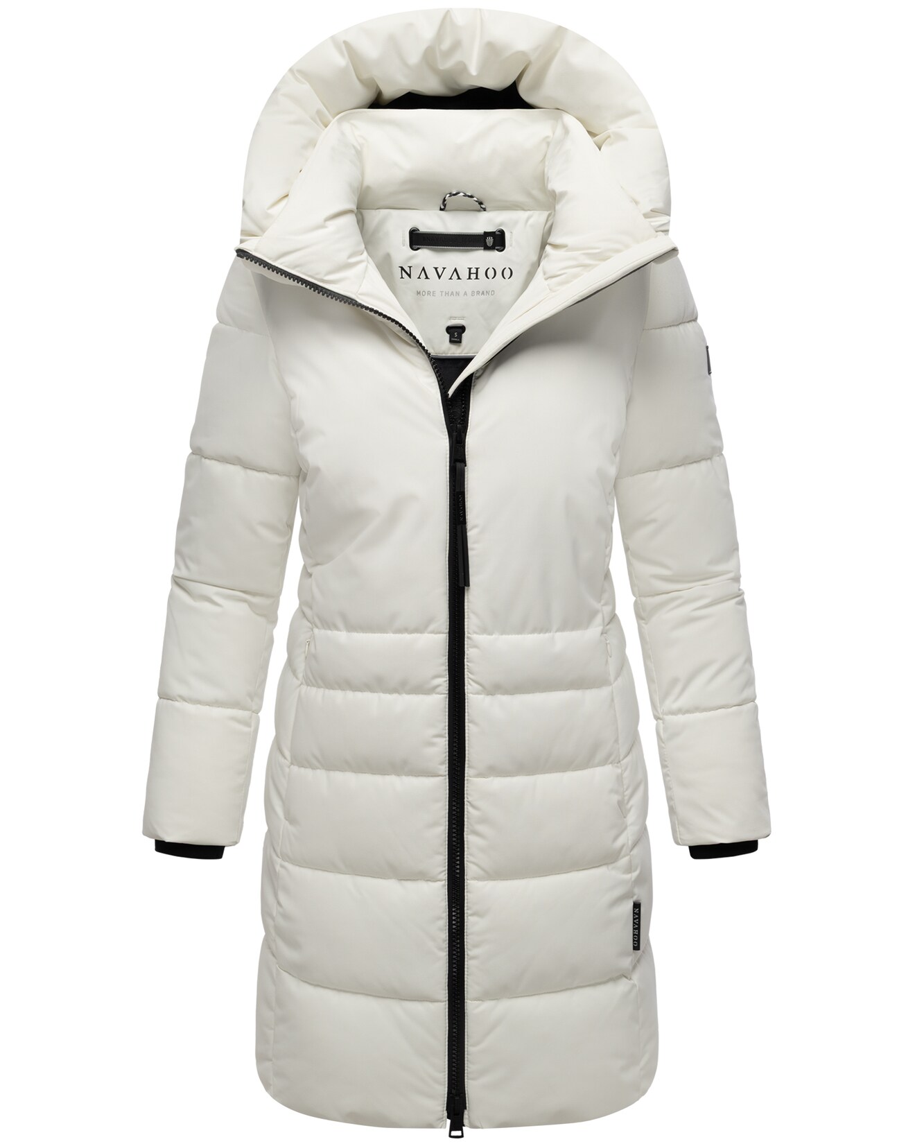 NAVAHOO Damen Winter Jacke Stepp Parka Mantel Winterjacke Anorak warm gefüttert Kapuze Mondnebel