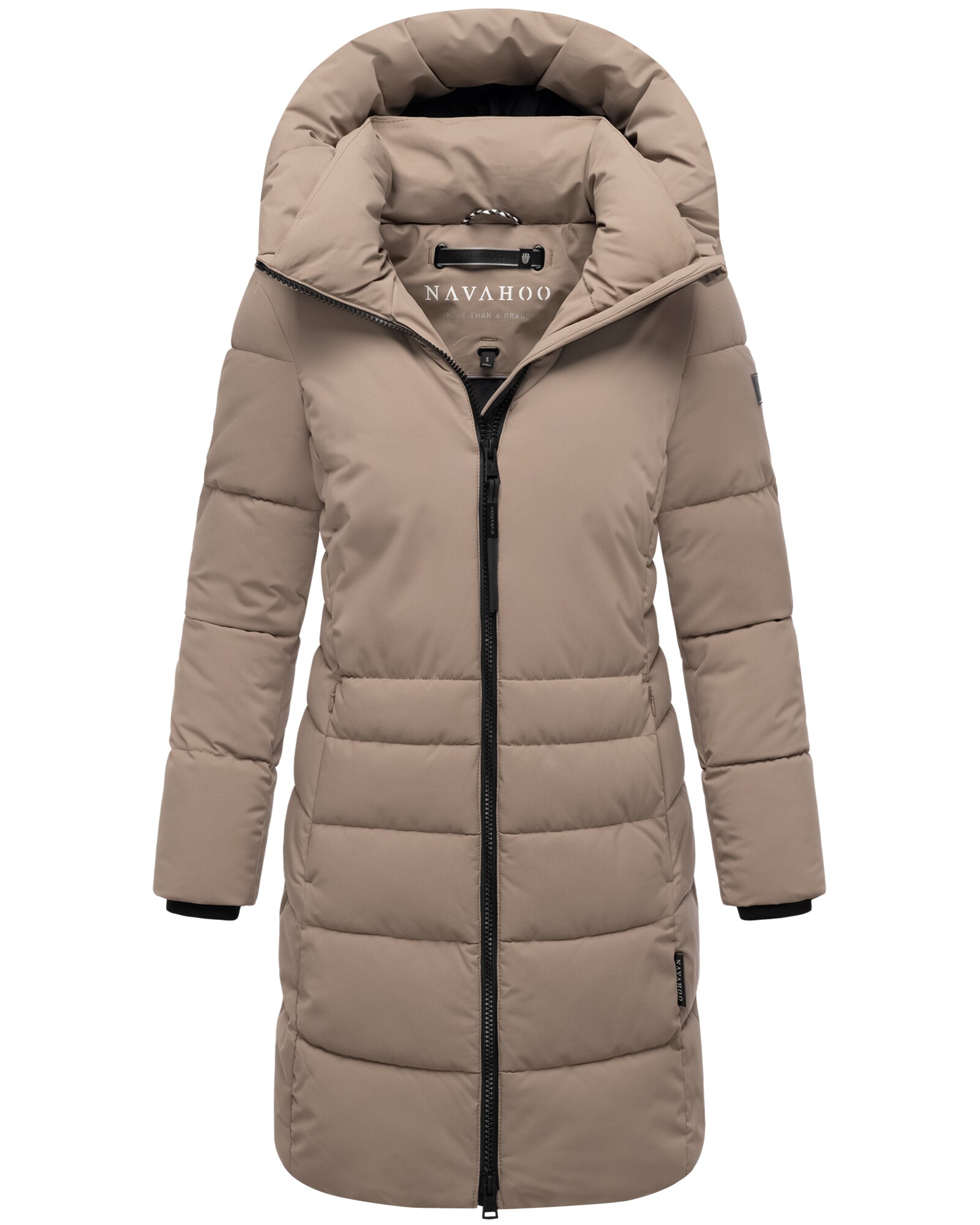 NAVAHOO Damen Winter Jacke Stepp Parka Mantel Winterjacke Anorak warm gef&uuml;ttert Kapuze Mondnebel 