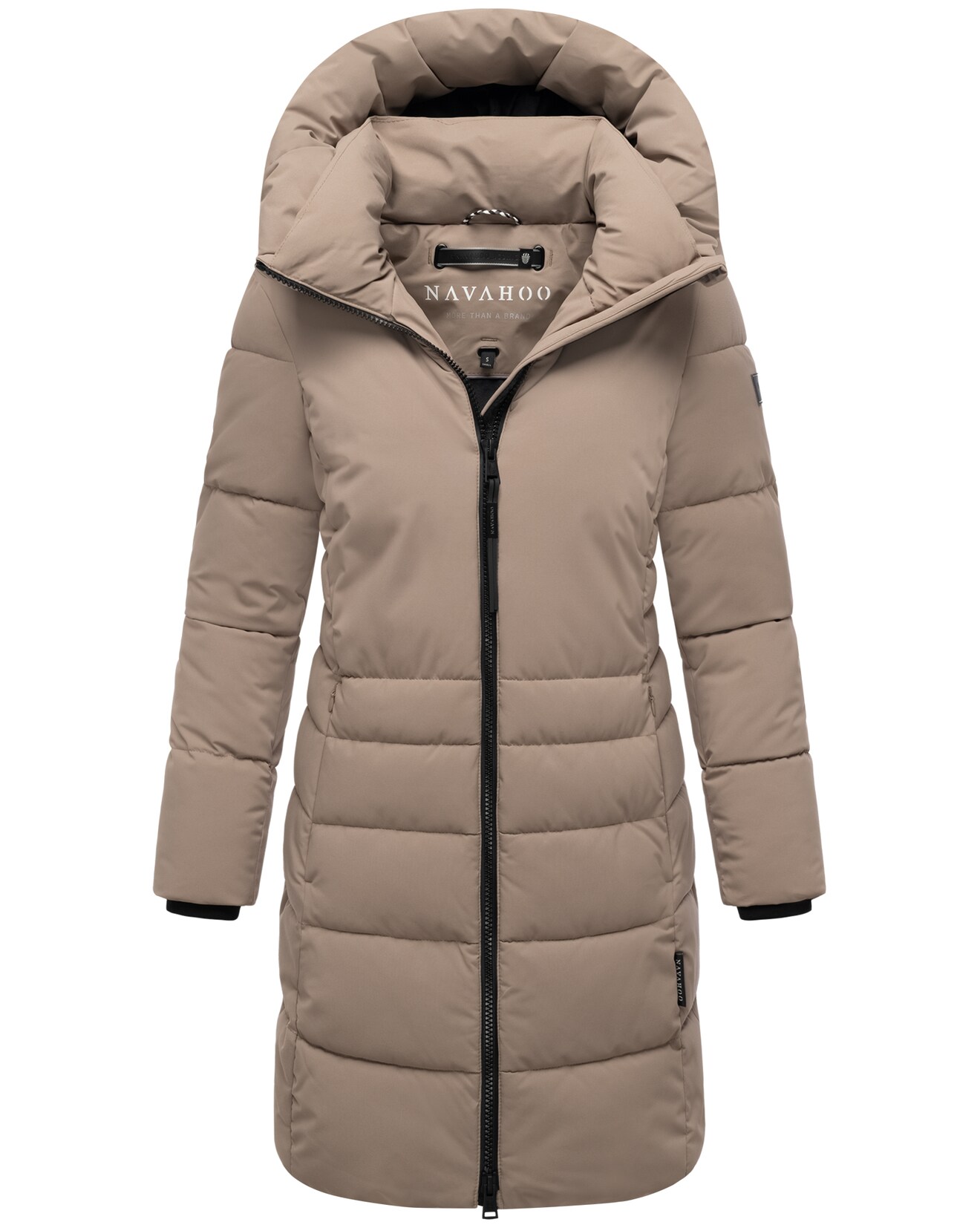 NAVAHOO Damen Winter Jacke Stepp Parka Mantel Winterjacke Anorak warm gefüttert Kapuze Mondnebel