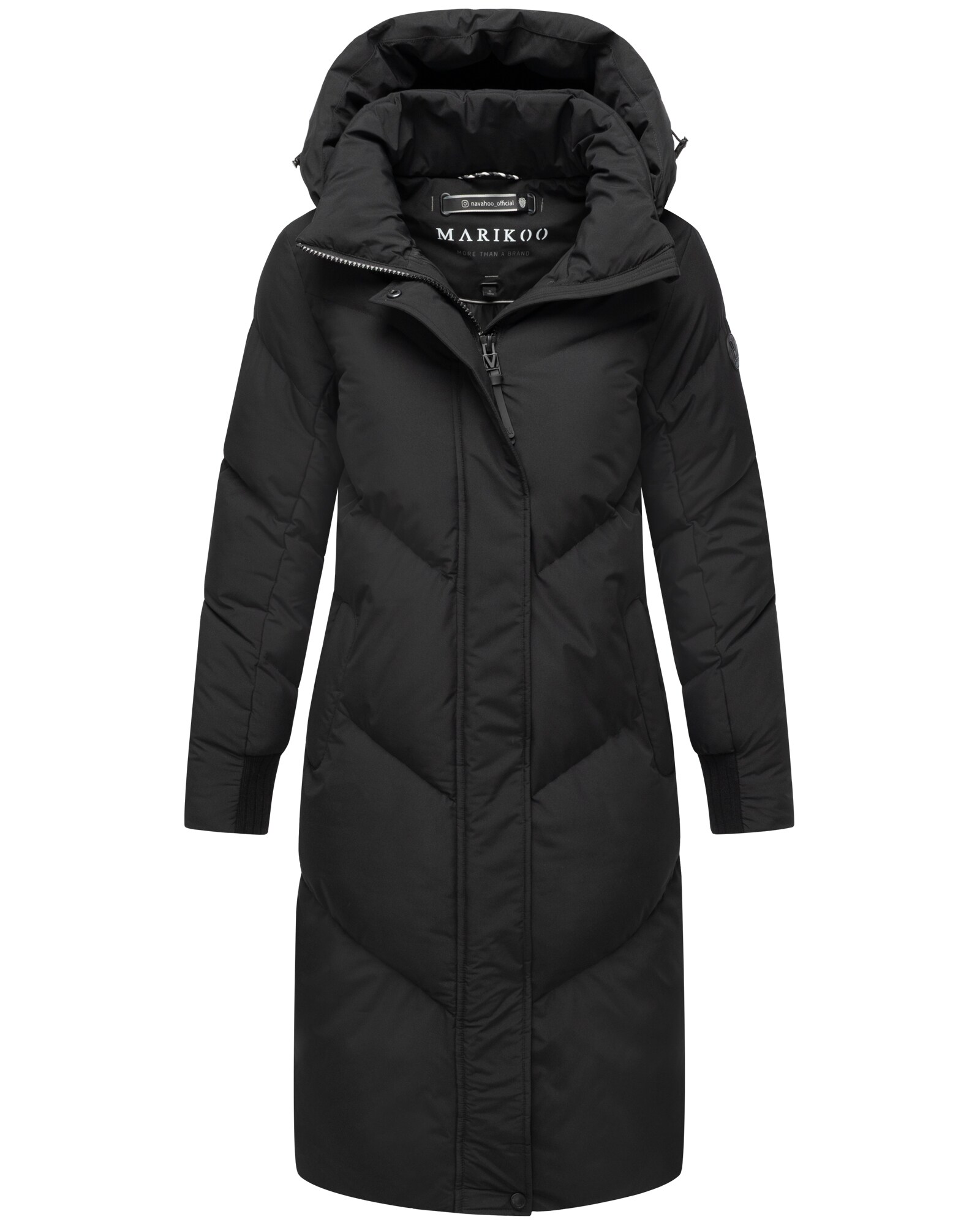 MARIKOO Damen Winter Jacke Steppmantel Parka Mantel Anorak Winterjacke warm gef&uuml;ttert abnehmbarer Kapuze Teonaa 