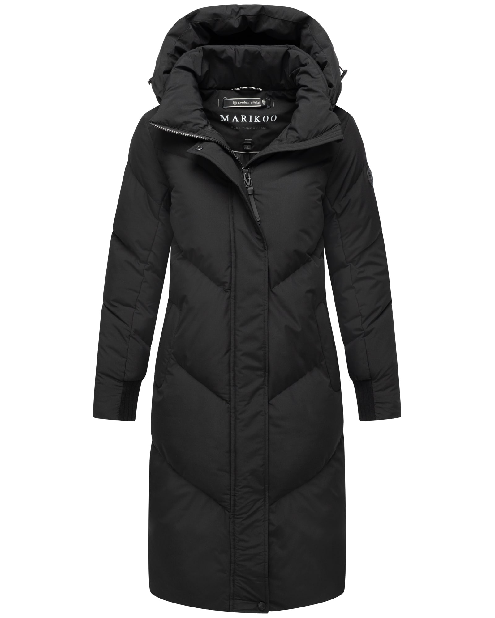 MARIKOO Damen Winter Jacke Steppmantel Parka Mantel Anorak Winterjacke warm gef&uuml;ttert abnehmbarer Kapuze Teonaa 