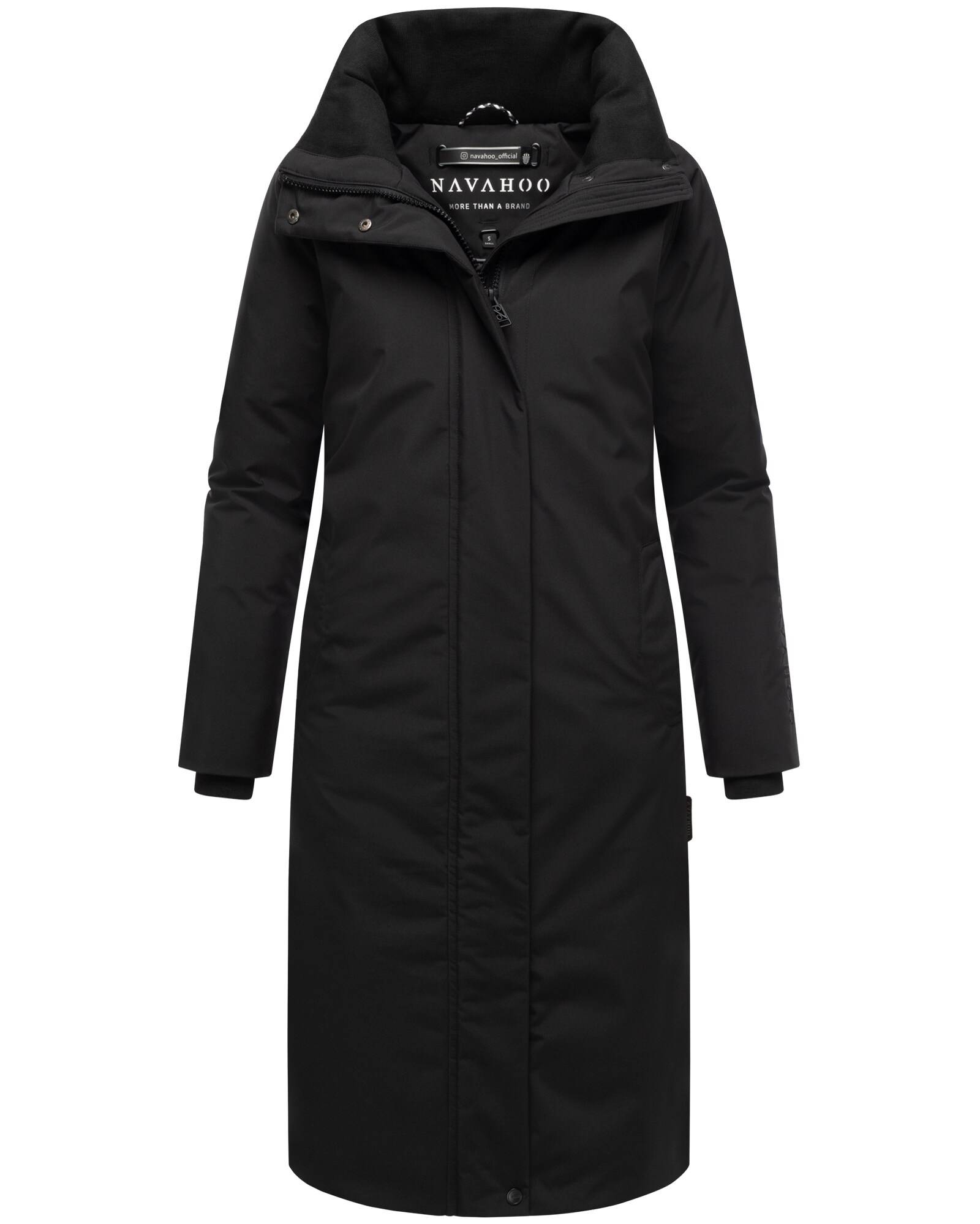 NAVAHOO Damen Wintermantel langer Mantel warm, wasserabweisend, winddicht, atmungsaktiv, Damenjacke f&uuml;r Winter Traumbl&uuml;te 