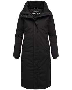 NAVAHOO Damen Wintermantel langer Mantel warm, wasserabweisend, winddicht, atmungsaktiv, Damenjacke für Winter Traumblüte 