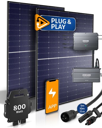 STROMGANZEINFACH 850W inkl. 1kWh Batterie Speicher ohne Halterung - 15m  Kabel Balkon-Solaranlage bei Marktkauf online bestellen