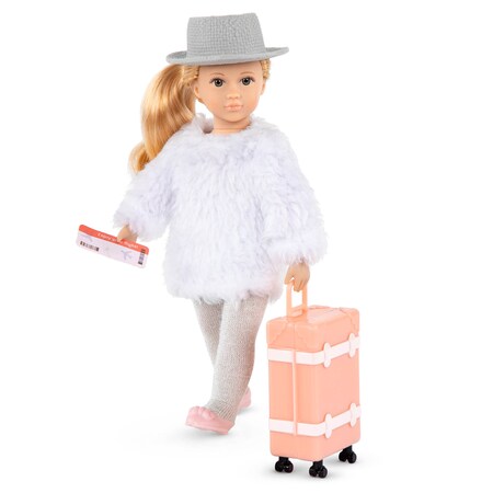 LORI Puppe Leighton mit Reisegepäck