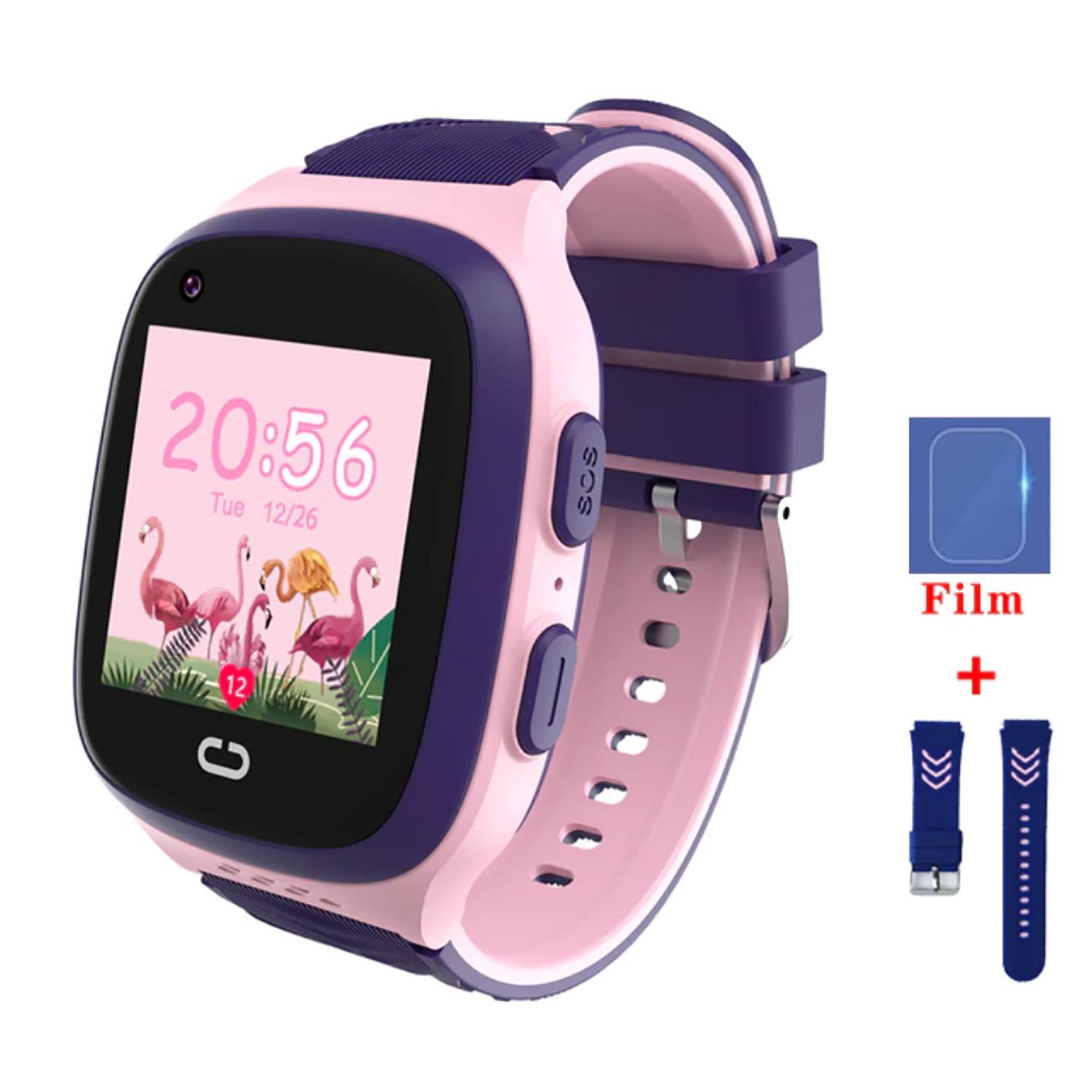 TPFNet Smart Watch f&uuml;r Kinder - IP67 - Silikon Armband - Android & IOS - Schwarz 