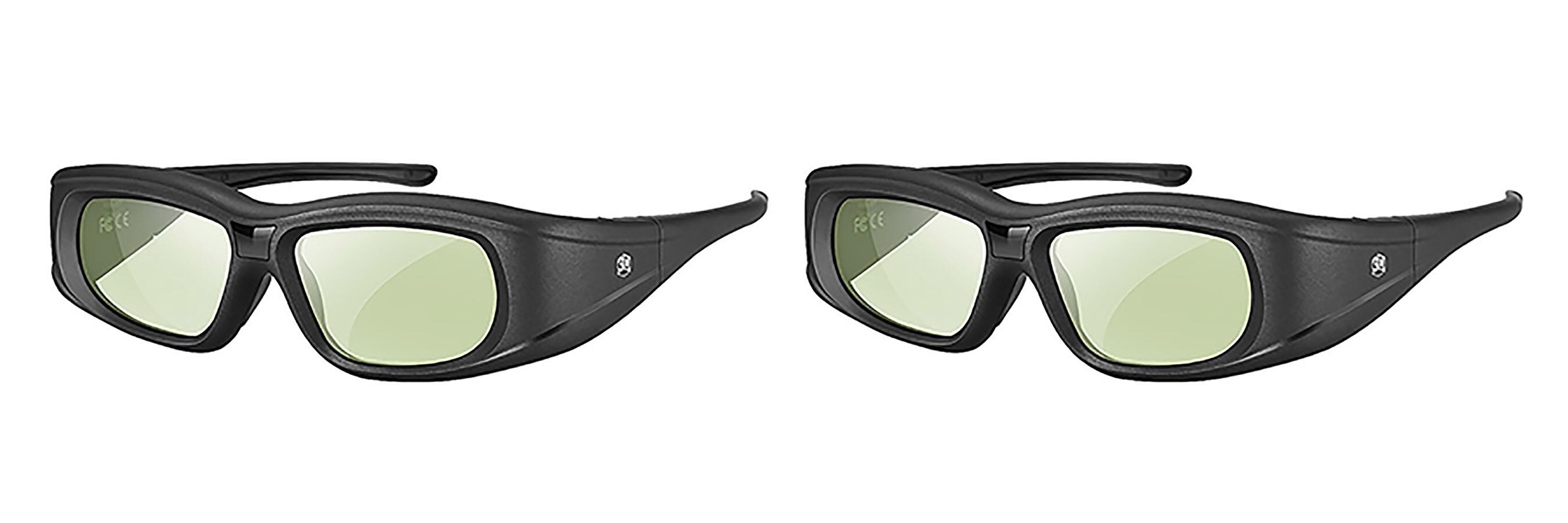 TPFNet 3D Brille Aktive Shutter f&uuml;r Bluetooth / RF 3D Ger&auml;te - 2 St&uuml;ck 