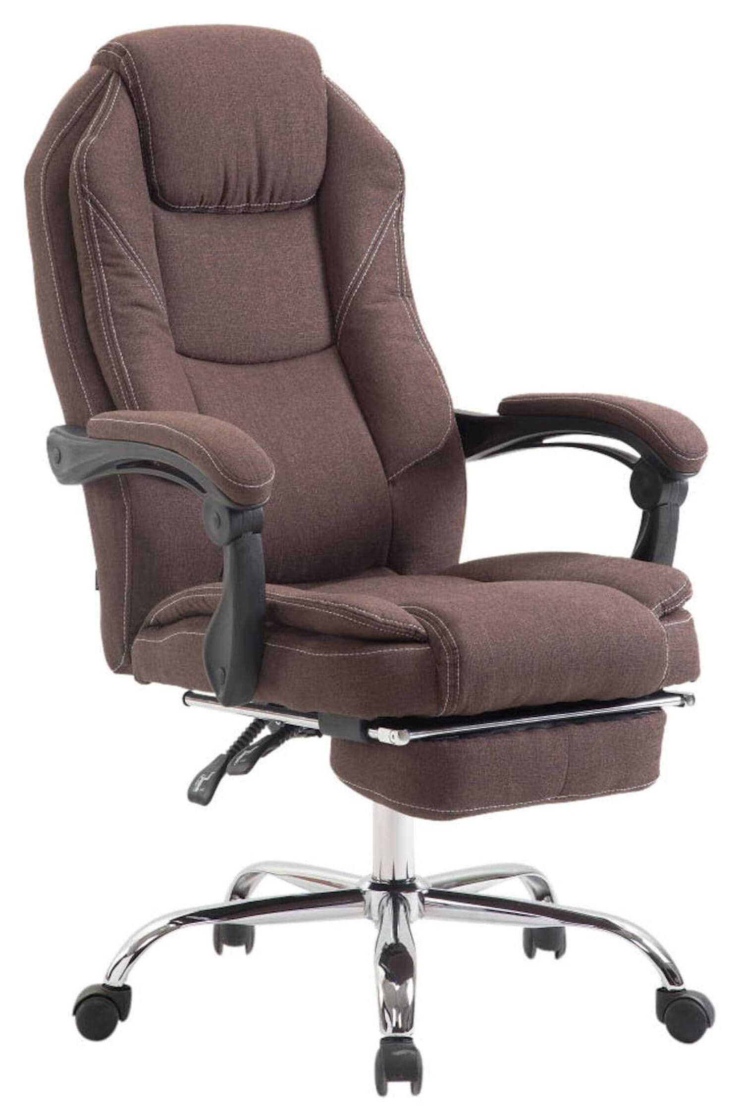 TPFLiving B&uuml;rostuhl Castan Stoff Schwarz 