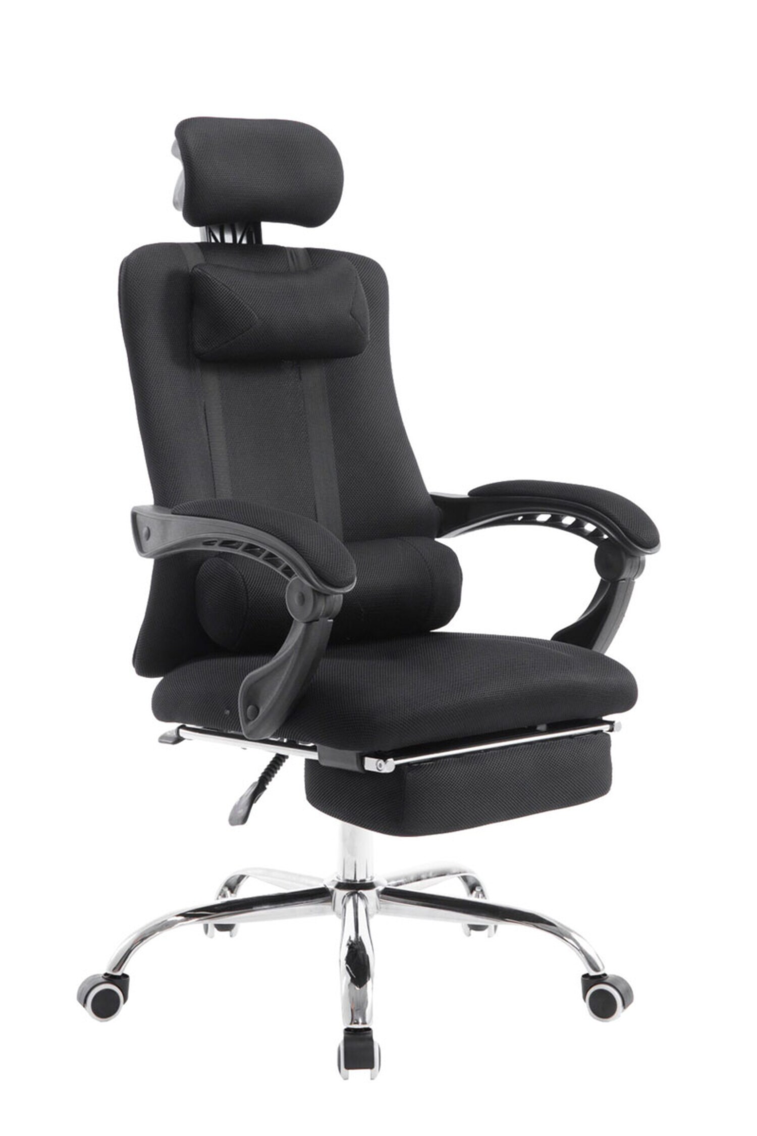 TPFLiving B&uuml;rostuhl Fellow Stoff in Netzoptik Schwarz 