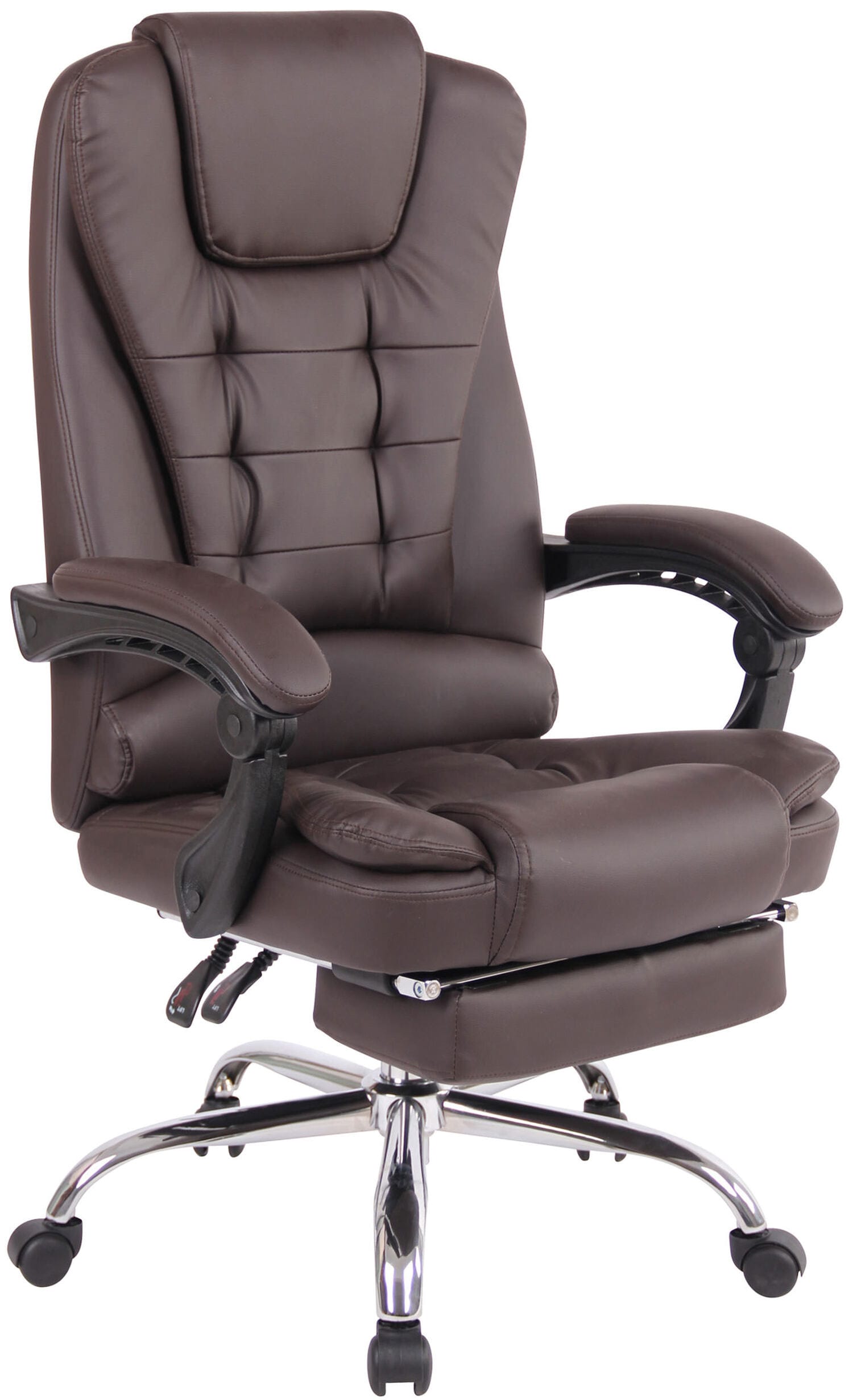 TPFLiving B&uuml;rostuhl OnixKunstleder Braun 