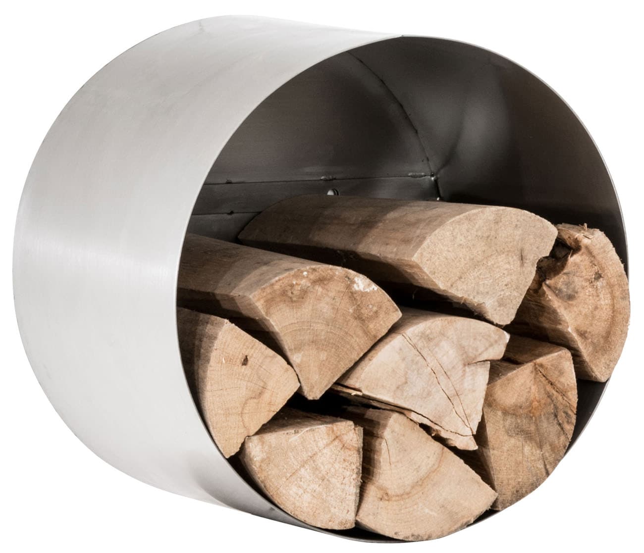 TPFLiving Kaminholzst&auml;nder Yuko 40x30 Edelstahl 