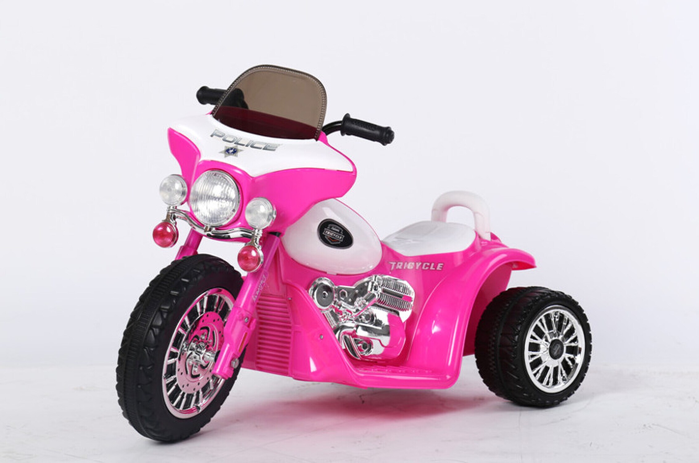 TPFLiving Elektro-Kindermotorrad Polizei Design  rosa - Kindermotorrad - Elektromotorrad - 