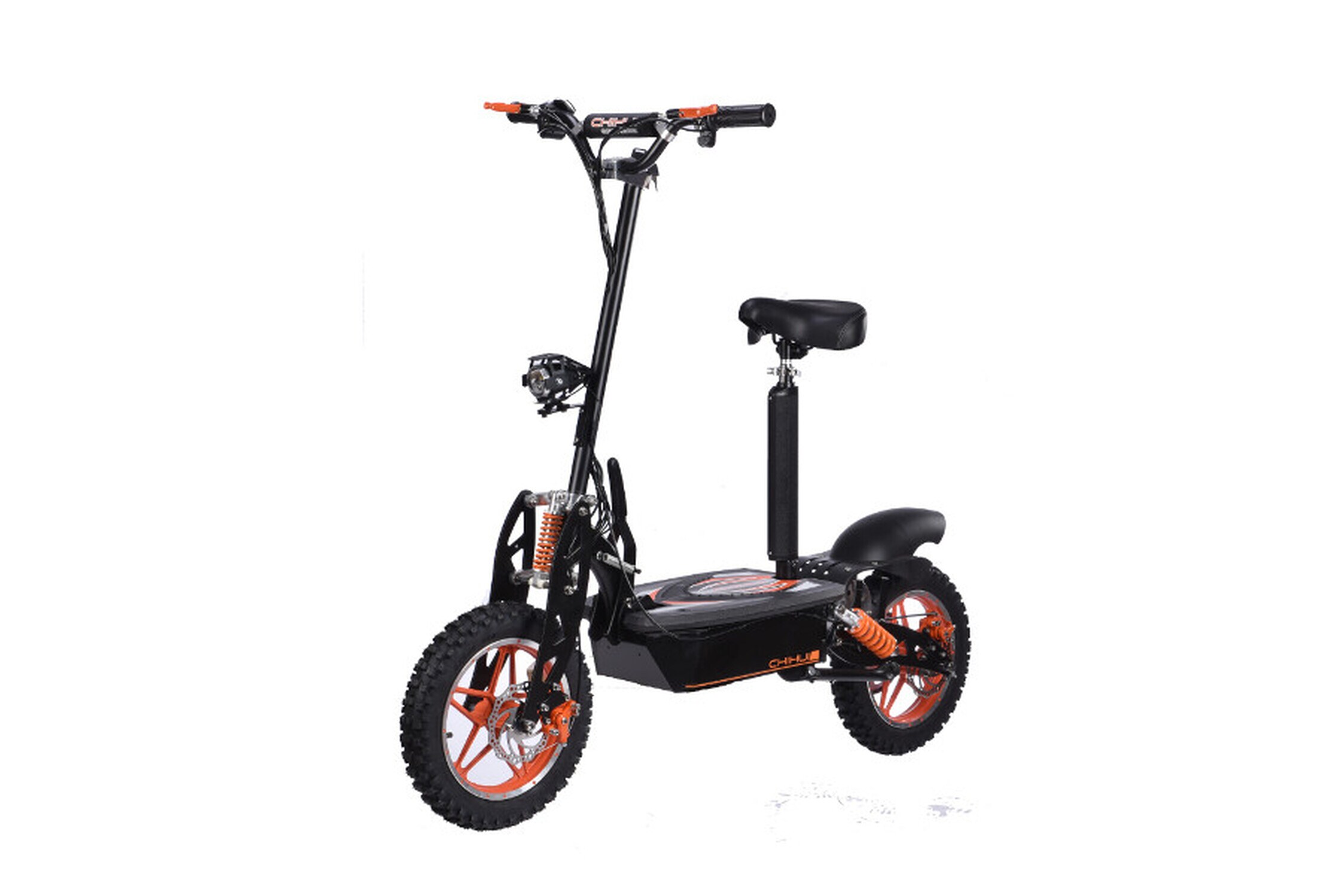 TPFLiving E-Scooter Thunder ohne Stra&szlig;enzulassung orange - Elektroroller - Scheibenbremsen 