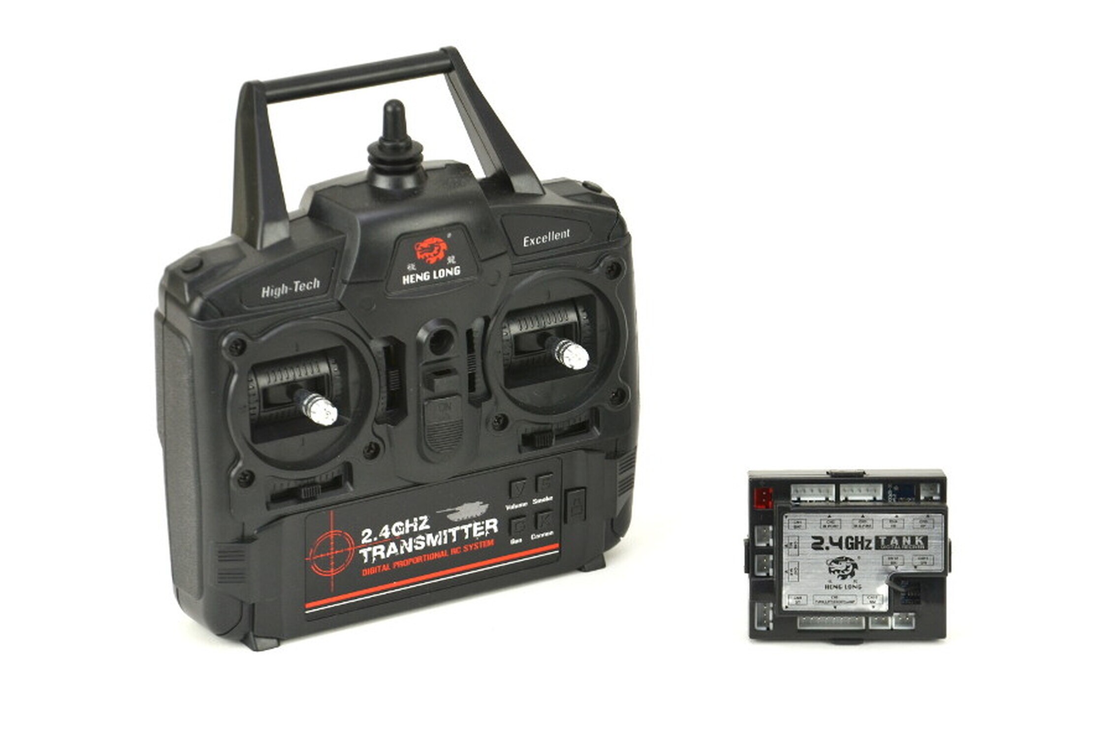 TPFLiving RC-Fernsteuerung RC-Fernsteuerung+HP 2,4 Ghz Feuersteuerung mit Hauptplatine - Version 5.2  - RC-Fernsteuerung f&uuml;r HengLong Panzer Modelle - 