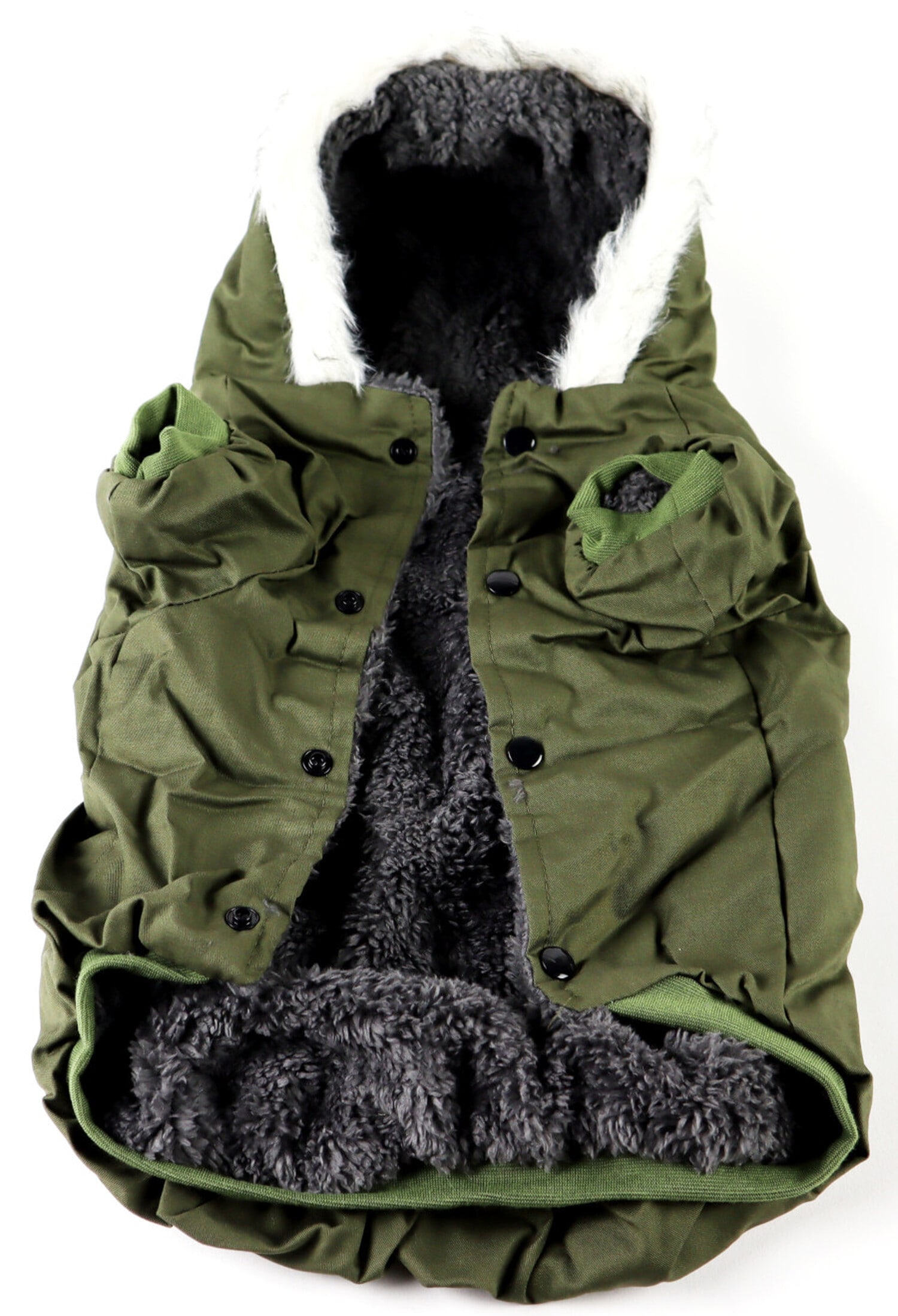 TPFLiving Hundejacke Hundejacke Large (R&uuml;ckenl&auml;nge: 27 cm, Brust: 38 cm) gr&uuml;n - Tierjacke f&uuml;r Ihren Hund - 