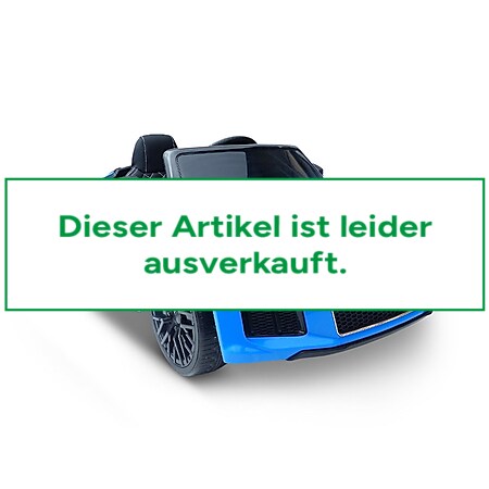 TPFLiving Elektro-Kinderauto Audi R8  blau - Kinderauto - Elektroauto - Ledersitz und Sicherheitsgurt 