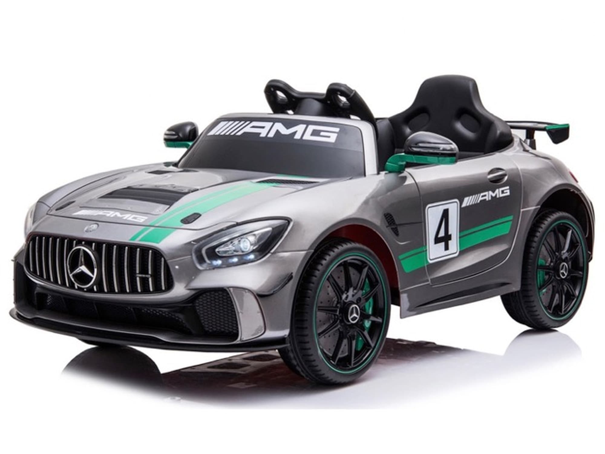 TPFLiving Elektro-Kinderauto Mercedes GT 4 grau 