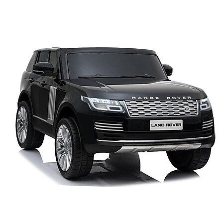TPFLiving Elektro-Kinderauto Land Rover Range Rover Doppelsitzer schwarz - Kinderauto - Elektroauto - Ledersitz und Sicherheitsgurt 