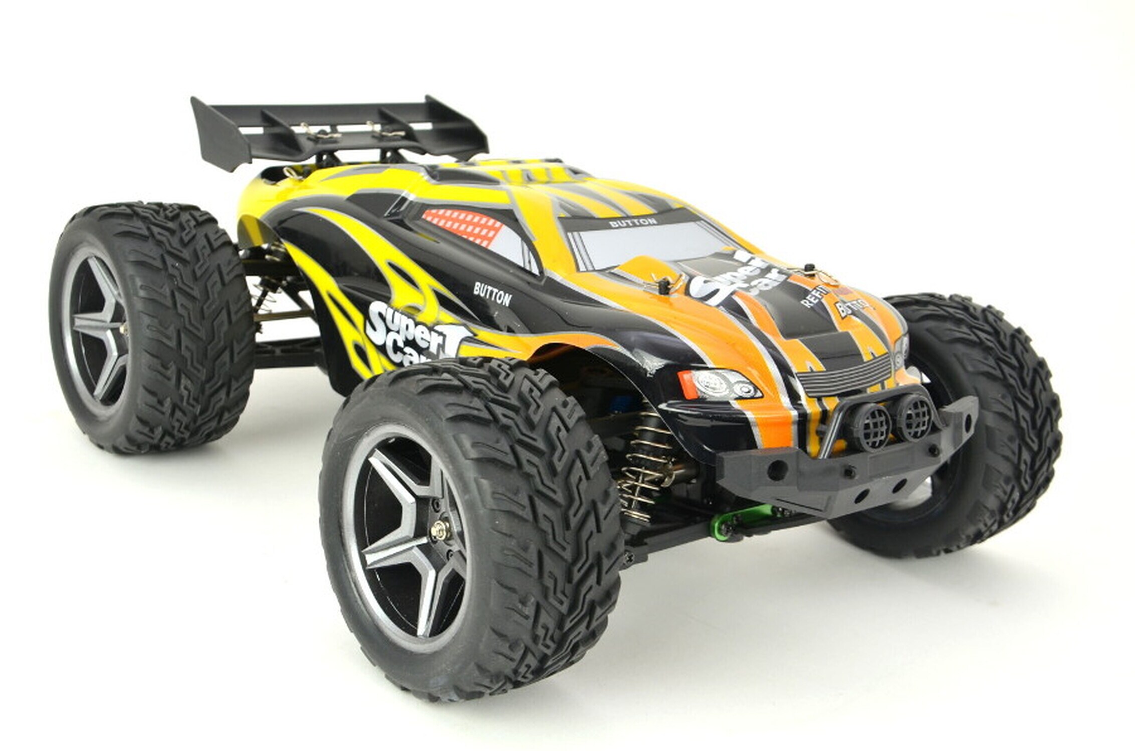 TPFLiving RC-Buggy Button  gelb - RC Buggy - Ferngesteuertes Fahrzeug - RC-Auto - Ma&szlig;stab: 1:12 