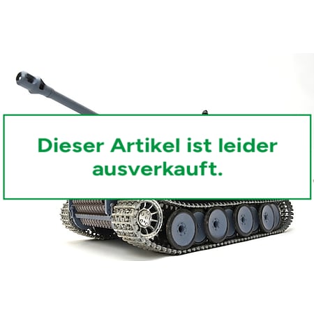 TPFLiving RC-Panzer German Tiger I UPG-A V7.0 Upgrade-A V7.0 - RC Panzer ferngesteuert - Panzer mit Schussfunktion, Stahlgetriebe und Kettenantrieb - Rauch und Sound - Maßstab 1:16 