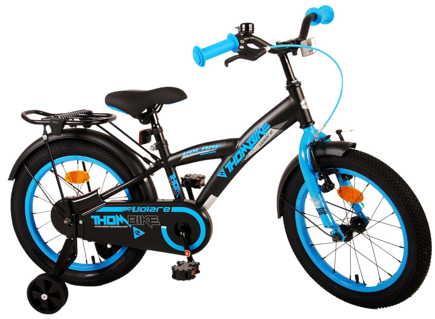 TPFSports Thombike Kinderfahrrad - Jungen - 16 Zoll - R&uuml;cktritt + Handbremse - Gelb 