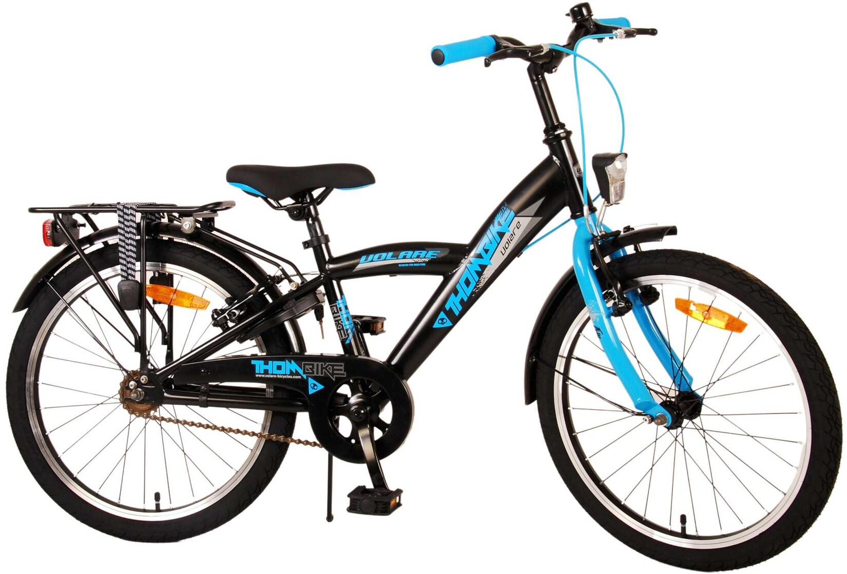 TPFSports Thombike Kinderfahrrad - Jungen - 20 Zoll - Rücktritt + Handbremsen - Schwarz/Grün