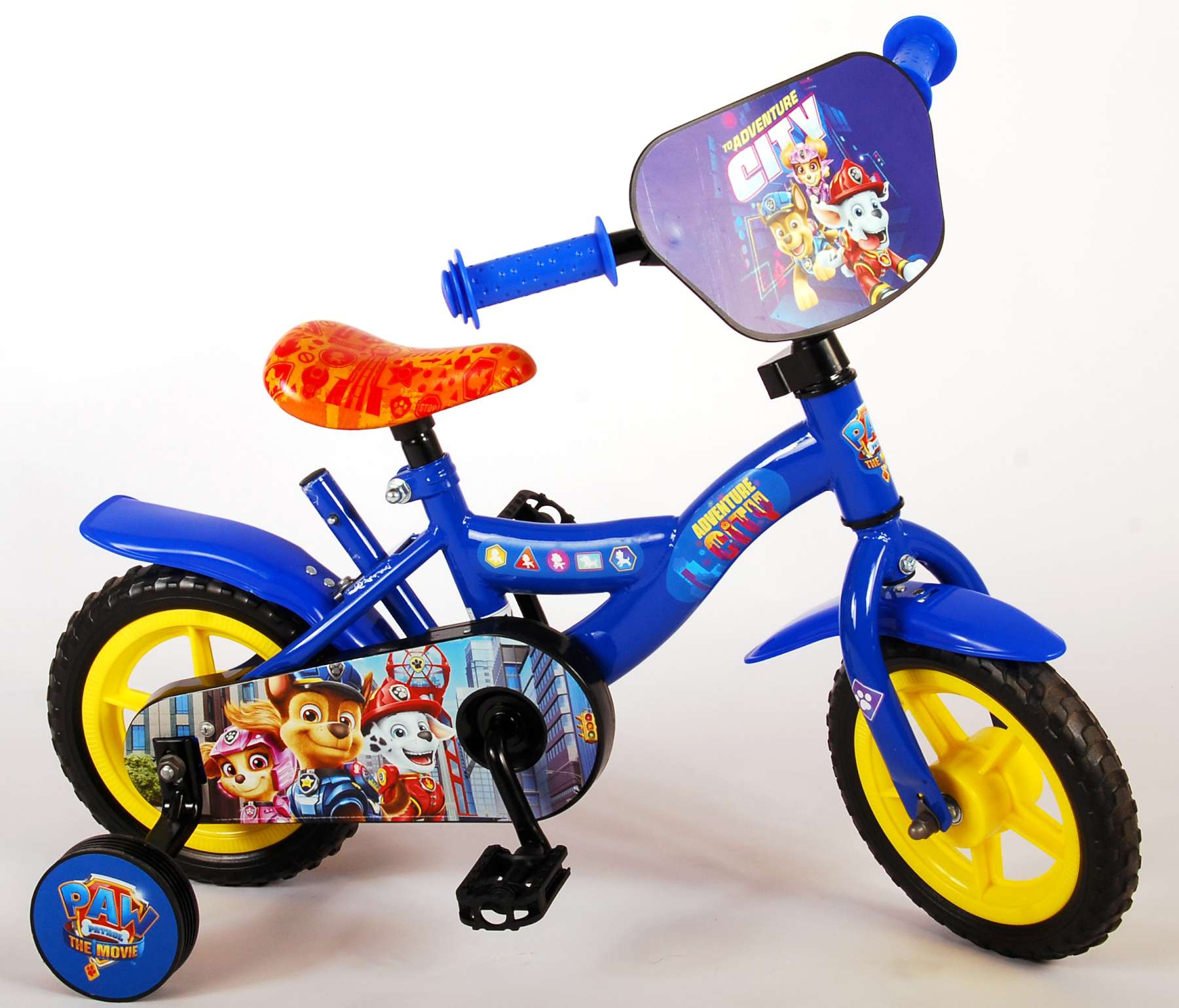 TPFsports Paw Patrol Kinderfahrrad - Jungen - 10 Zoll - Fester Gang - Blau 