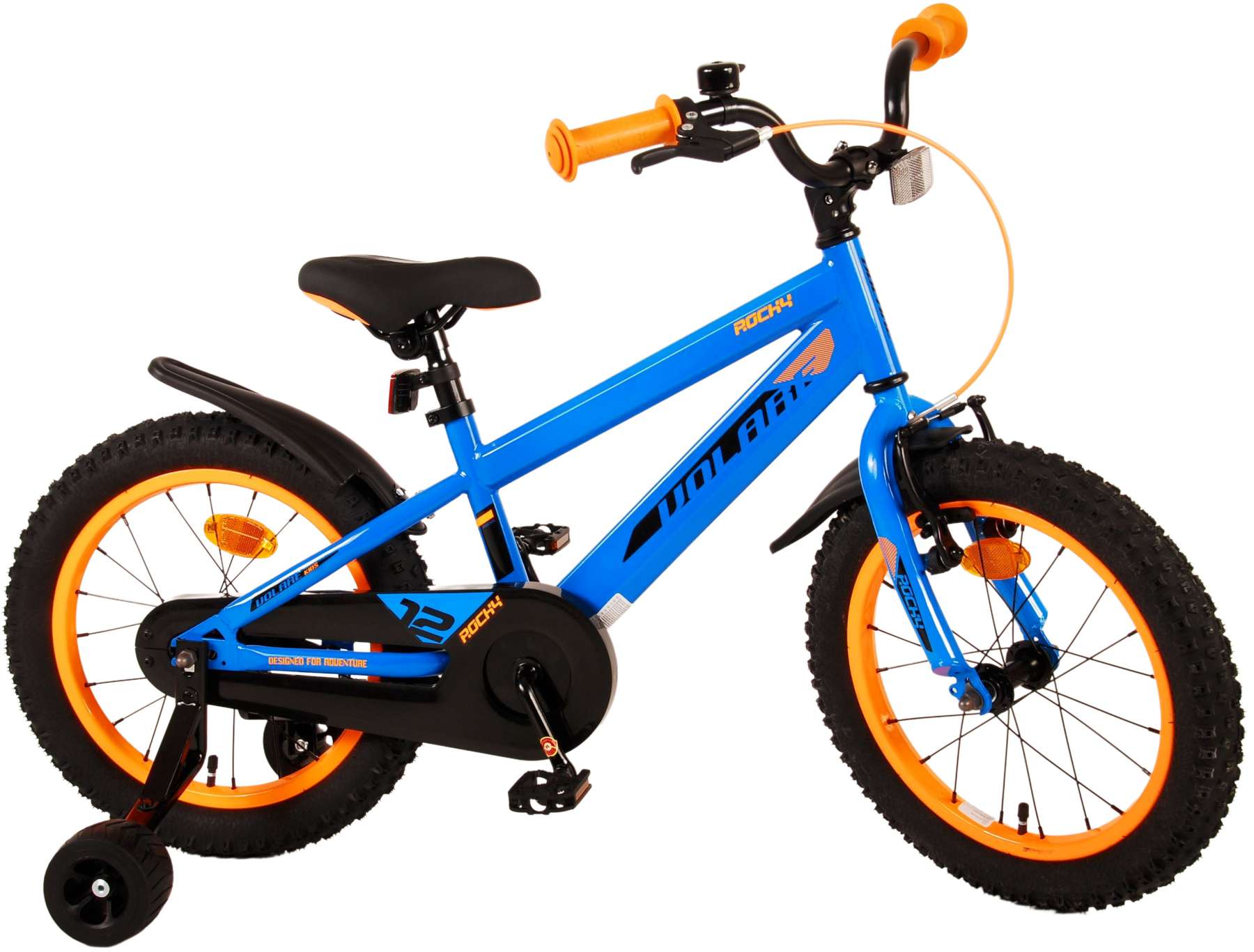 TPFSports Rocky Kinderfahrrad - Jungen - 16 Zoll - R&uuml;cktritt + Handbremse - Blau 