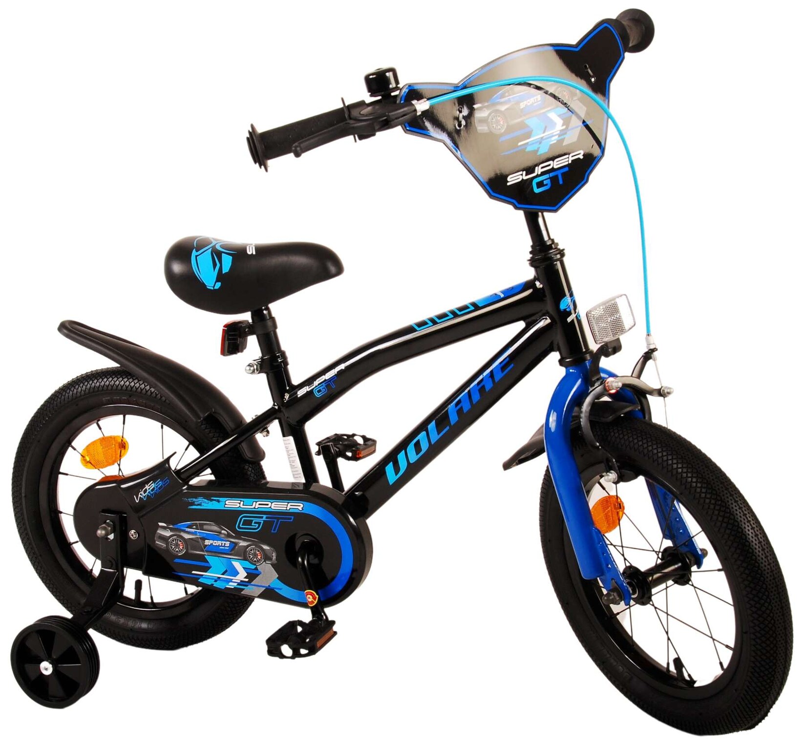 TPFSports Super GT Kinderfahrrad - Jungen - 14 Zoll - Rücktritt + Handbremse - Rot