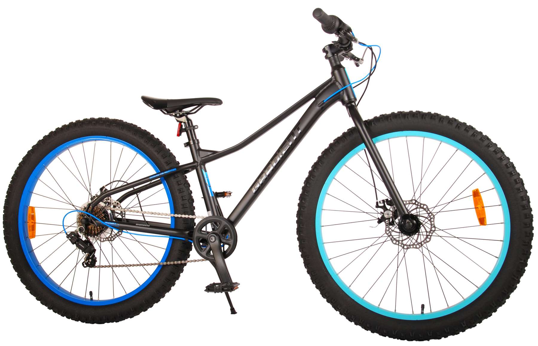 TPFSports Gradient Kinderfahrrad - Jungen - 26 Zoll - 7-Gang - Scheibenbremse - Schwarz 