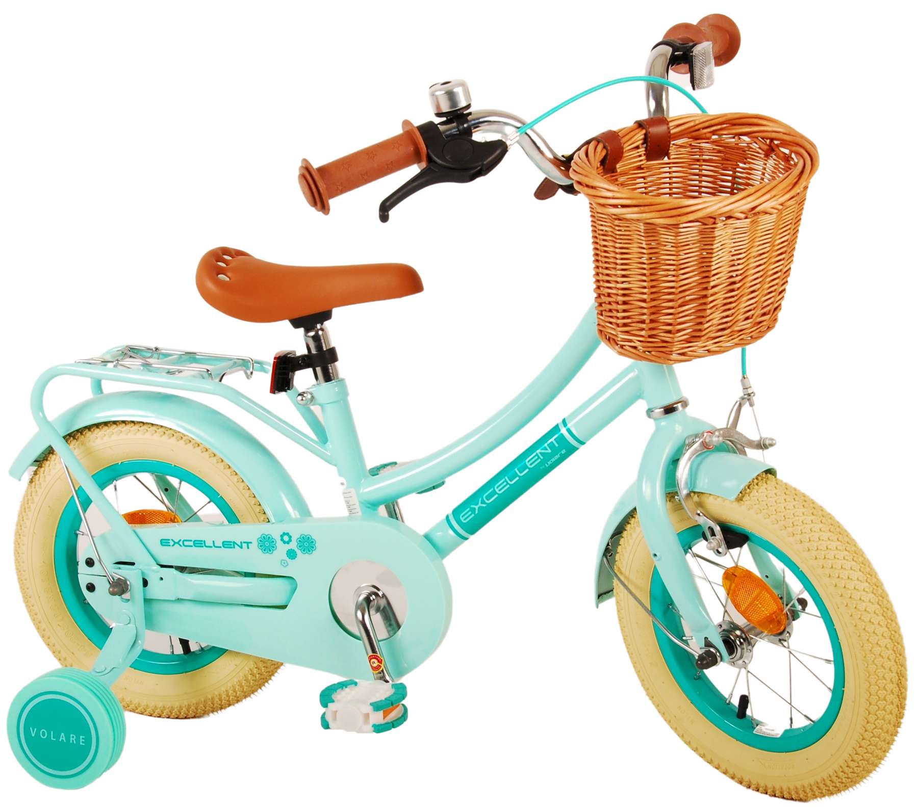 TPFSports Excellent Kinderfahrrad - M&auml;dchen - 12 Zoll - R&uuml;cktritt + Handbremse - Gr&uuml;n 