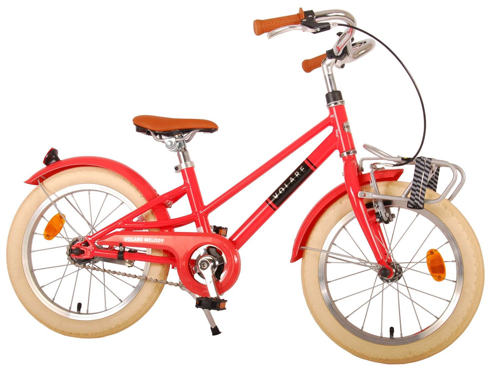 TPFSports Melody Kinderfahrrad - Mädchen - 16 Zoll - Rücktritt + Handbremse - Türkis